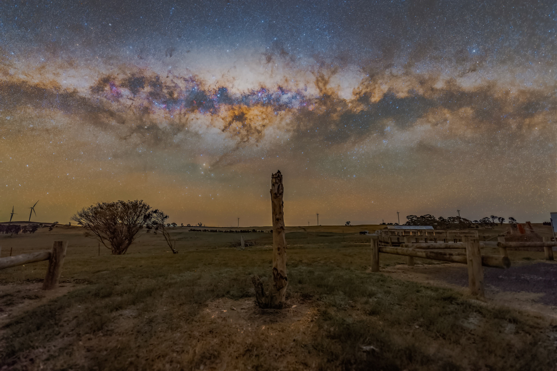 Milky Way from Crookwell Wind Farm