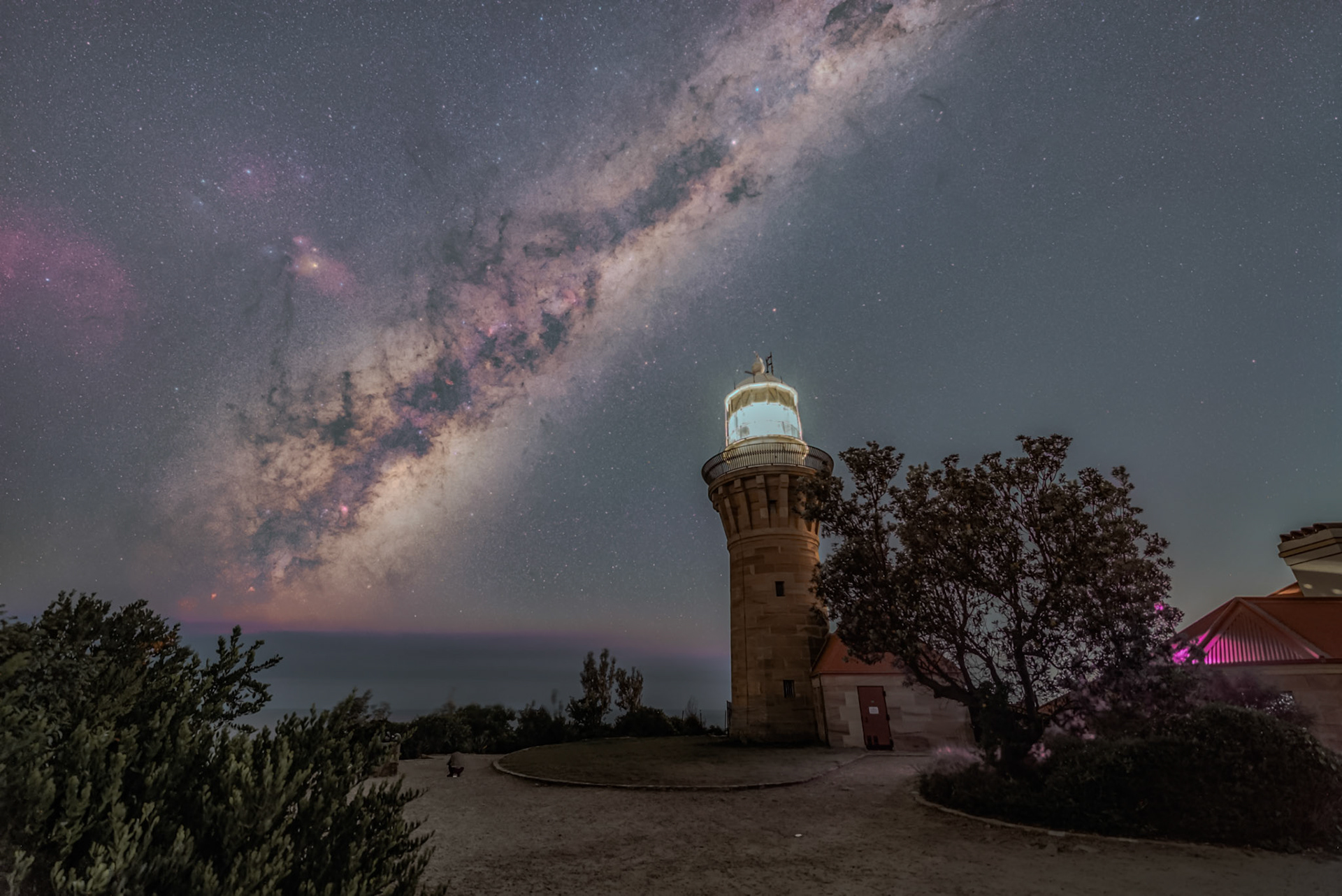 Milky Way over Barrenjoey Lighthouse