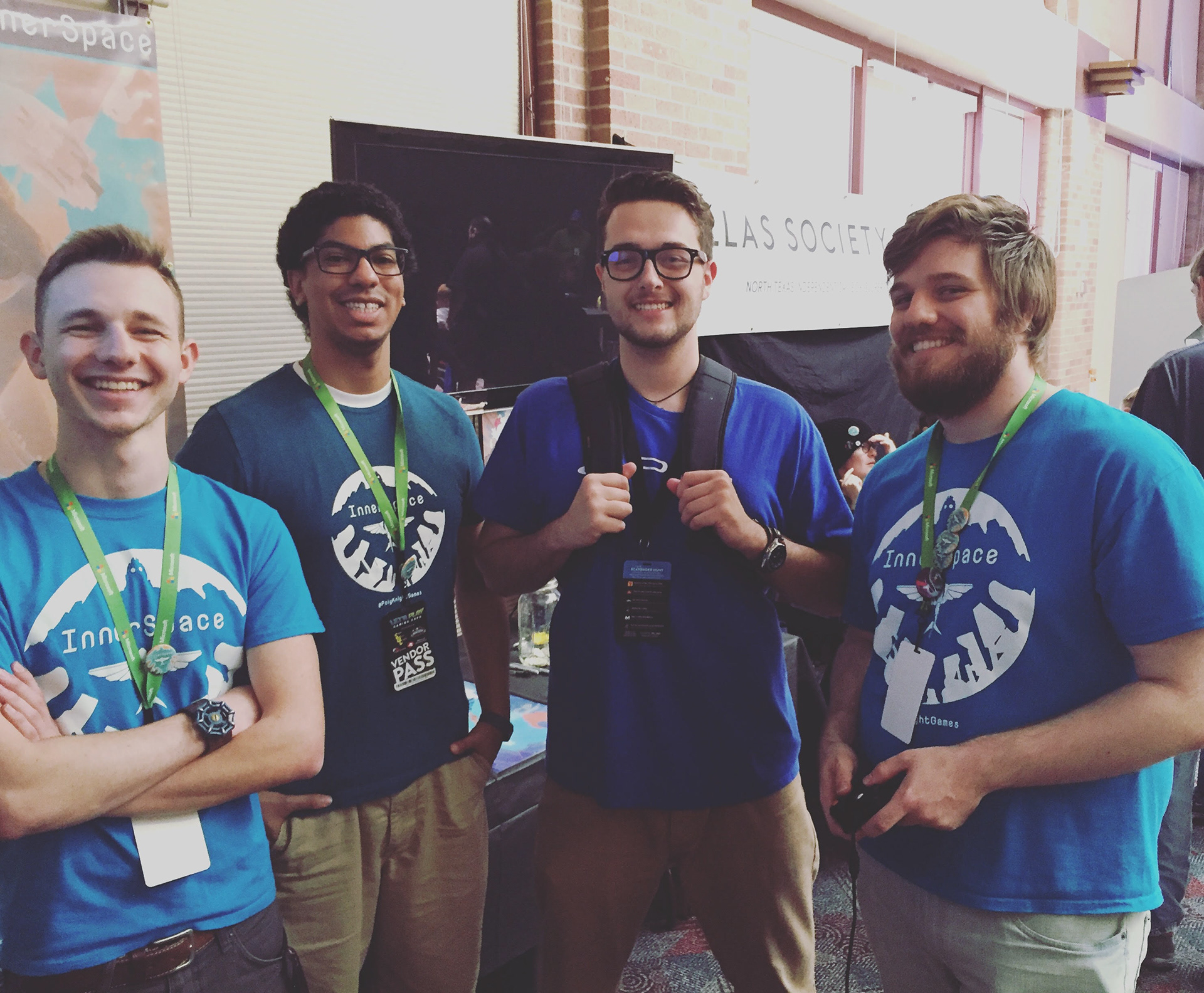 Meeting the team behind Polyknight Games at a playtest of their game, Innerspace