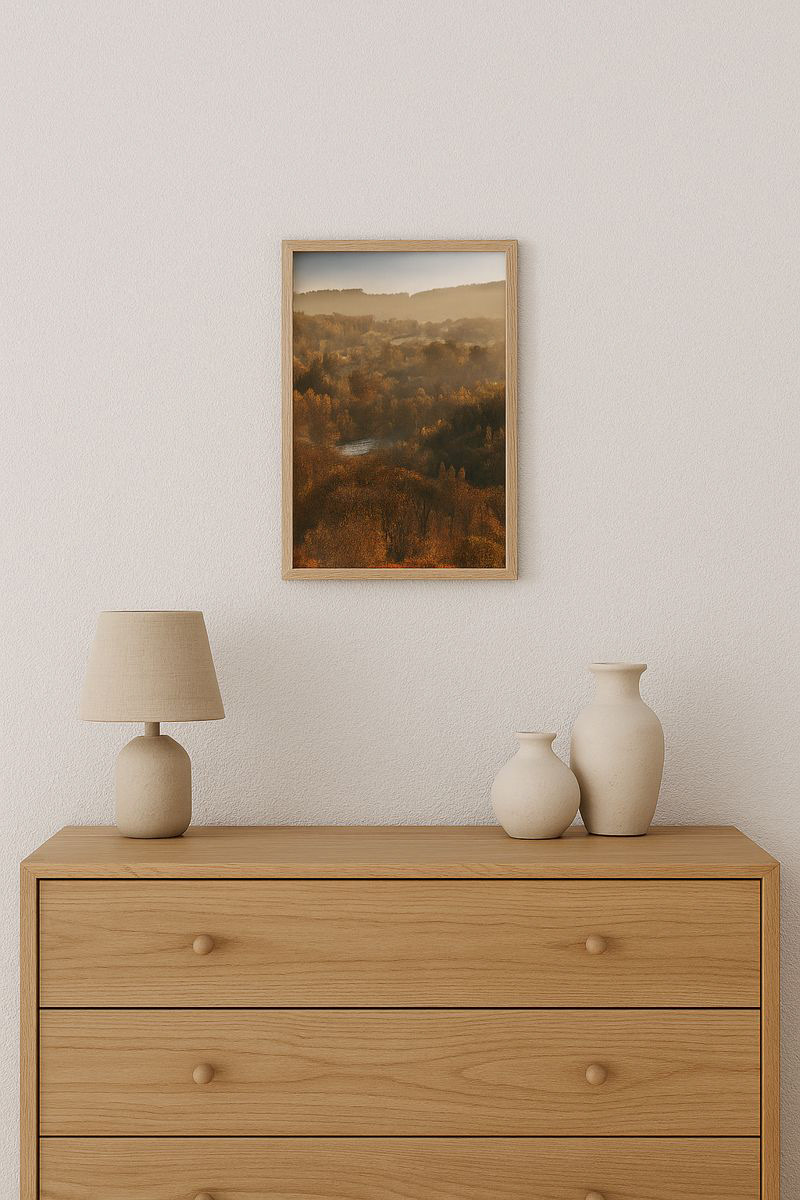 Au dessus d'une commode