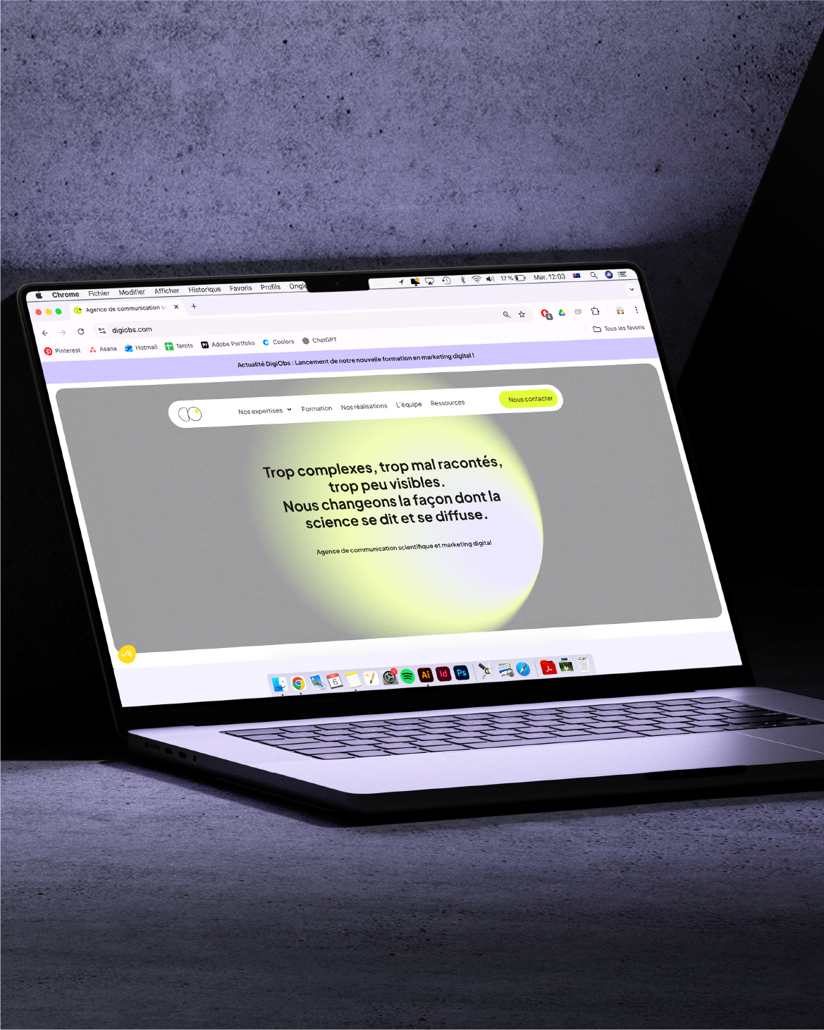 Application site web