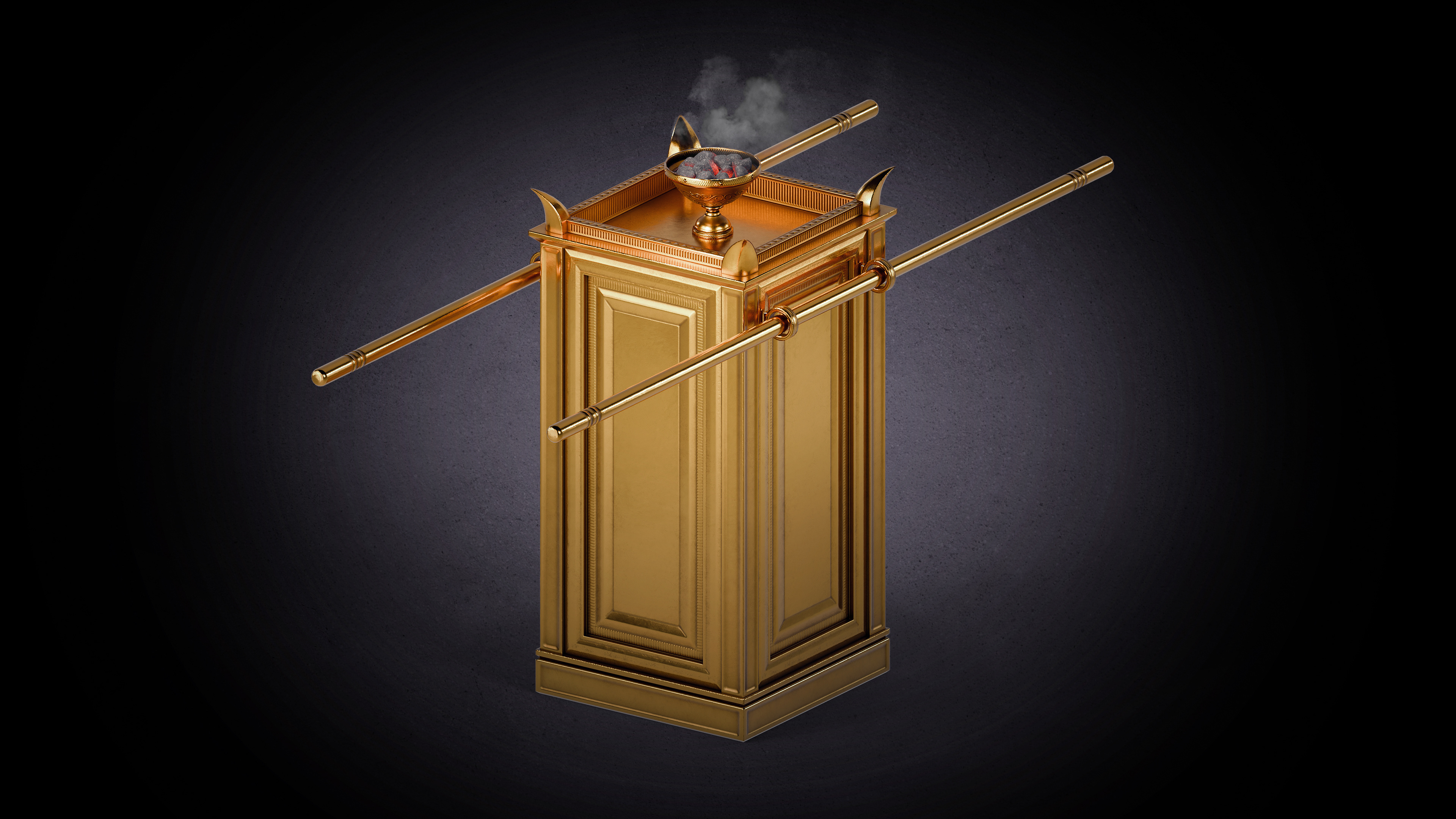 3D model of the golden Altar of Incense from biblical Tabernacle