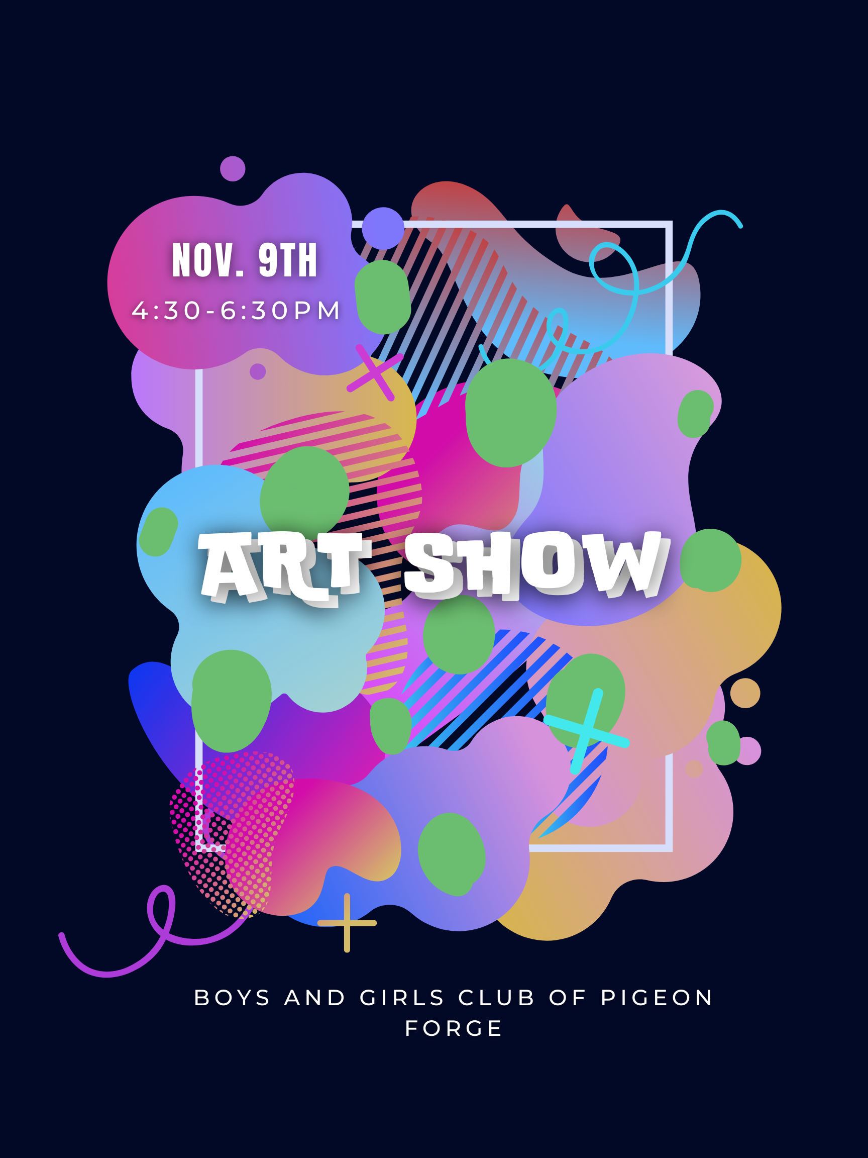 2023 Club Art Show Event Graphic