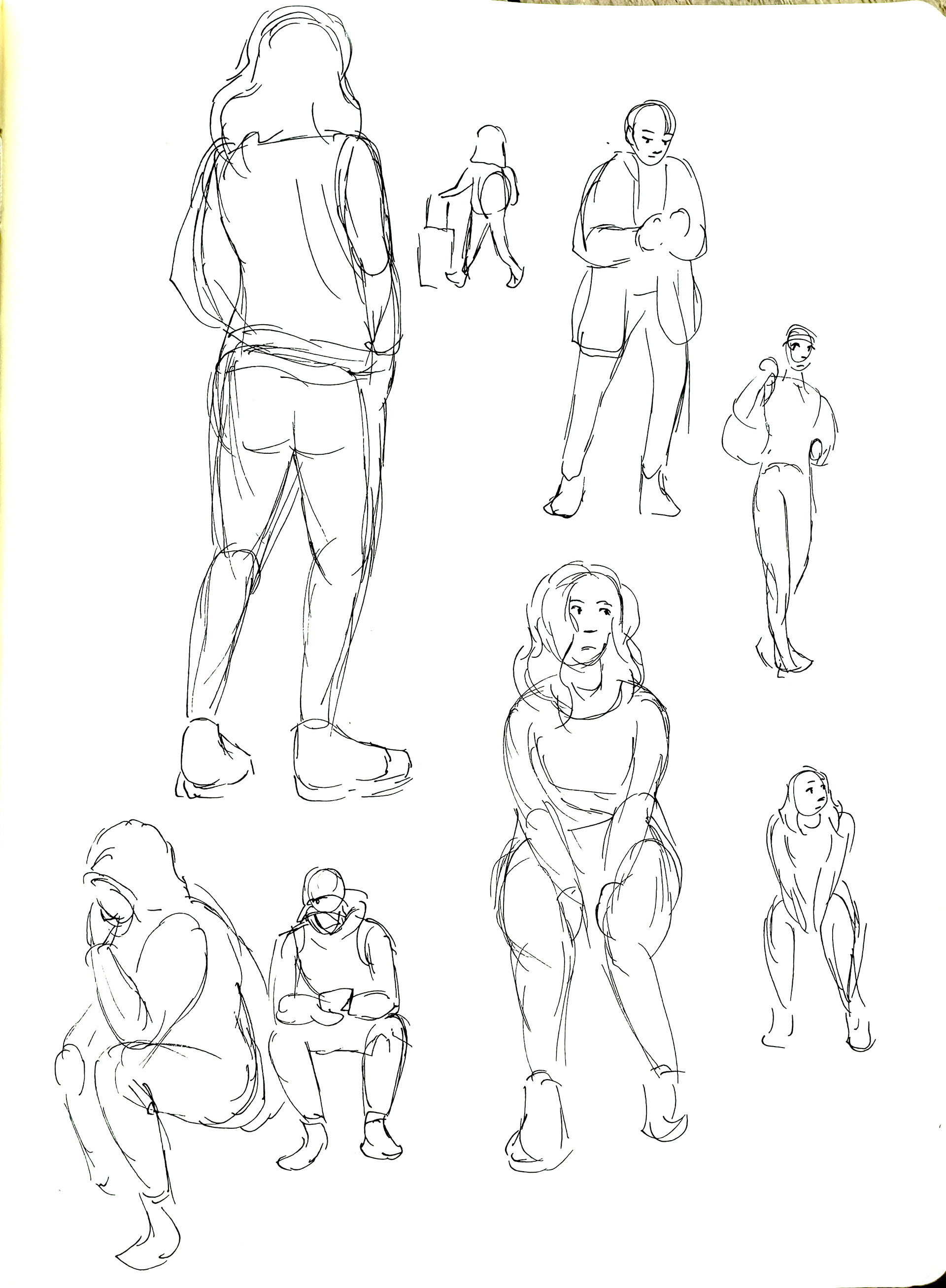 Sketches from the airport