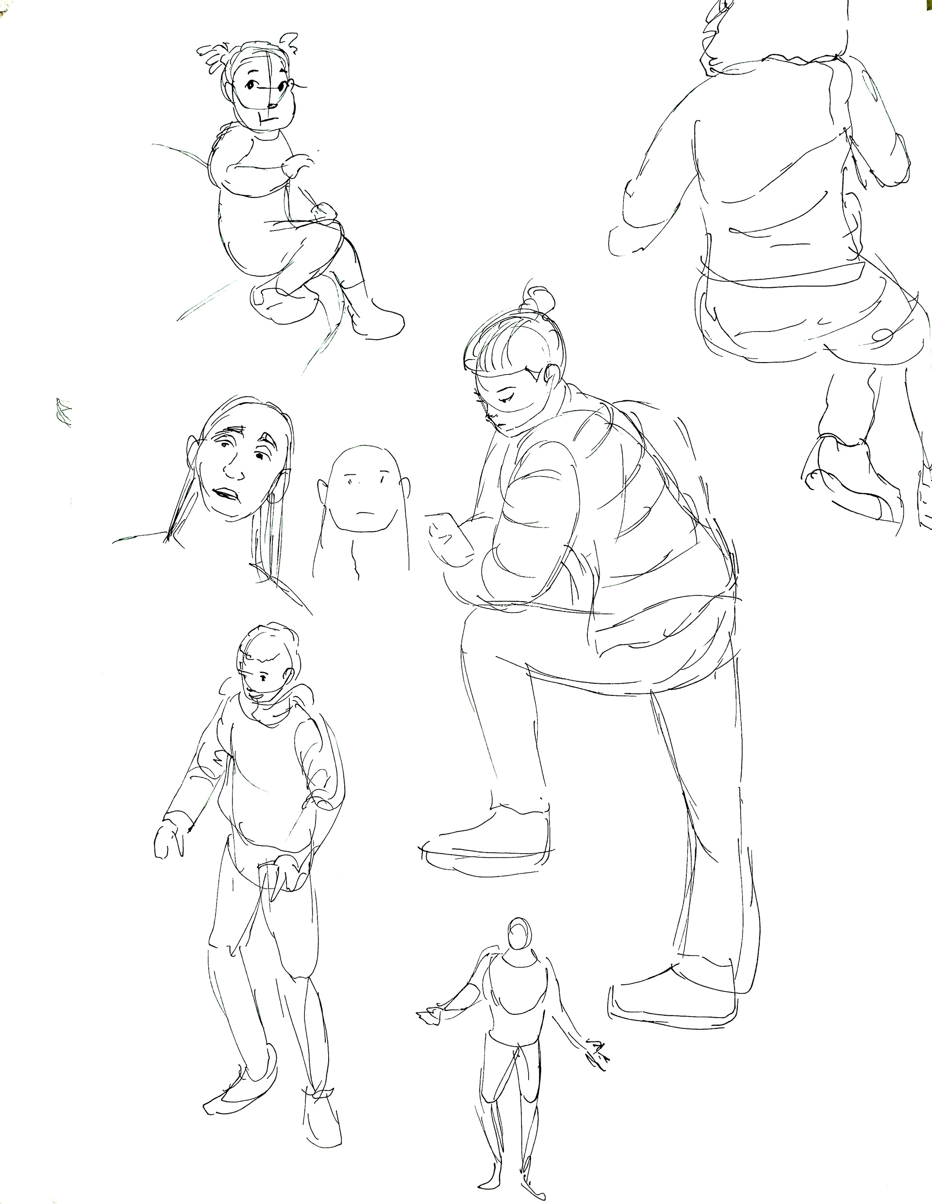 Sketches from the airport