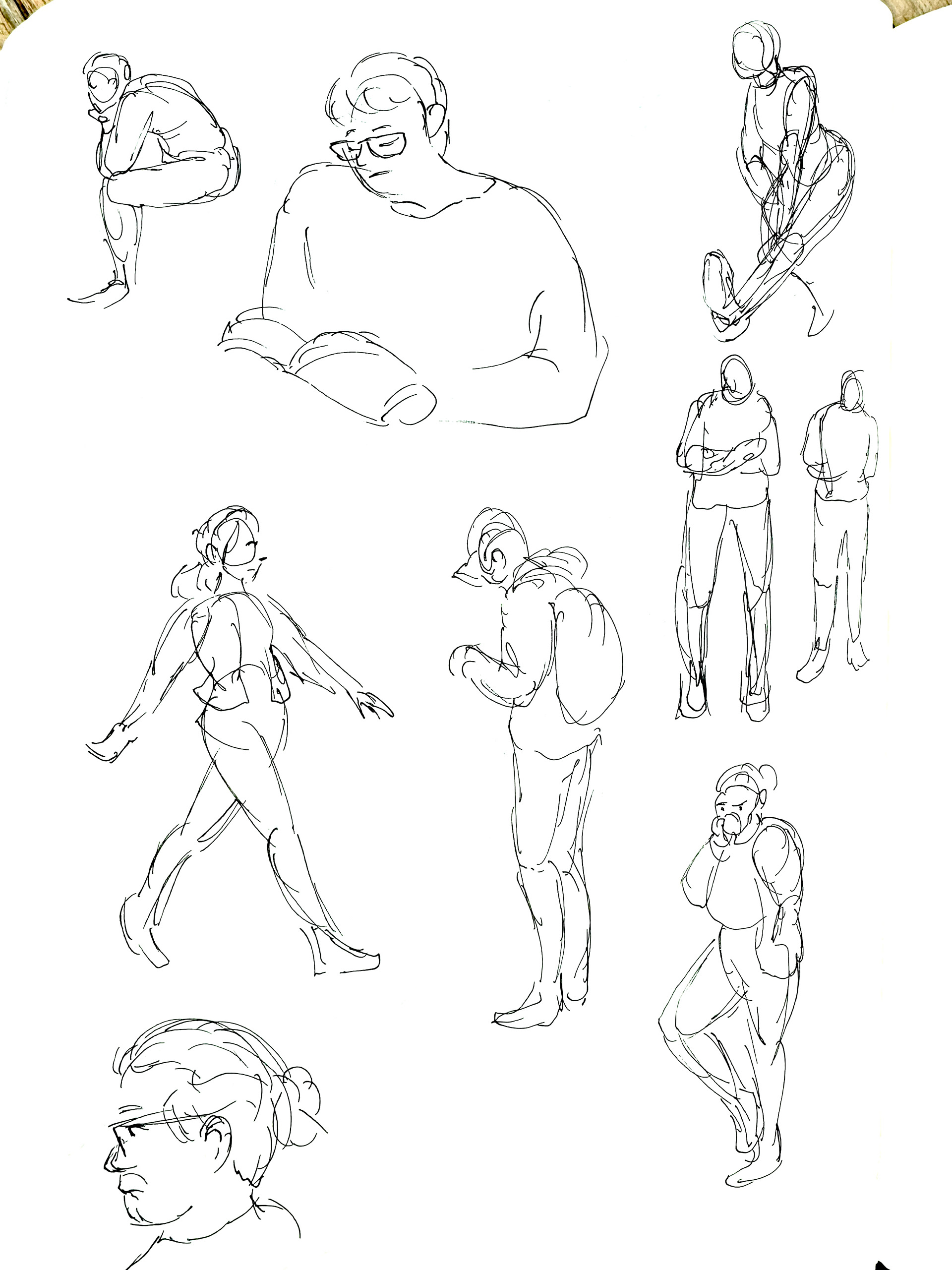 Sketches from the airport