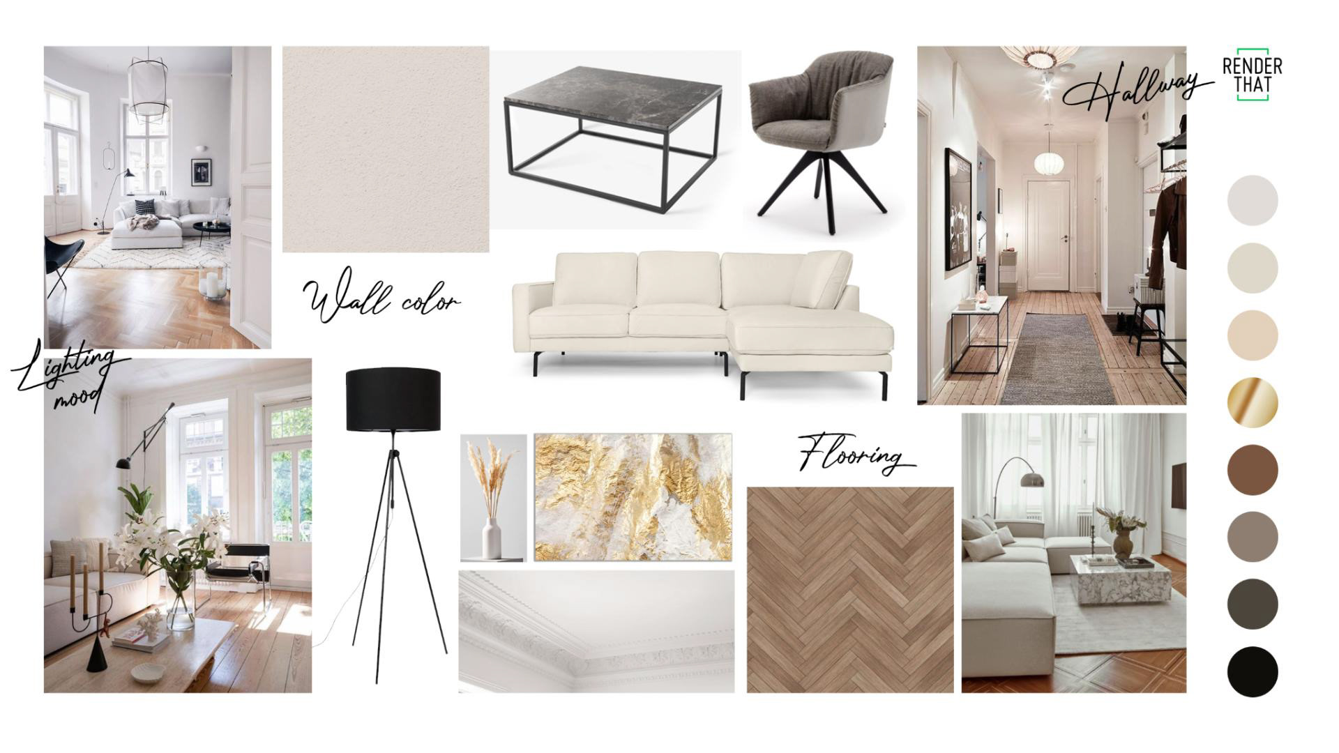 Interior Moodboard Scandi Elegance