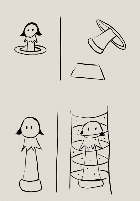 Teleportation sketches #1 & #2