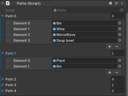 Path system in the inspector