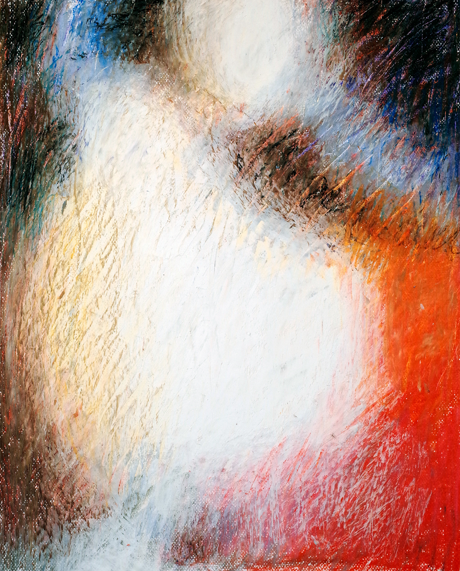 Al dente, 2023, oil pastels on paper, 35x45 cm