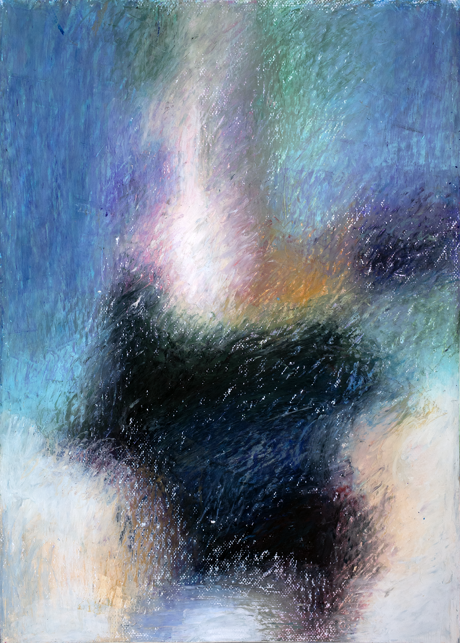 Poraniid, 2024, oil pastels on paper, 35x40 cm