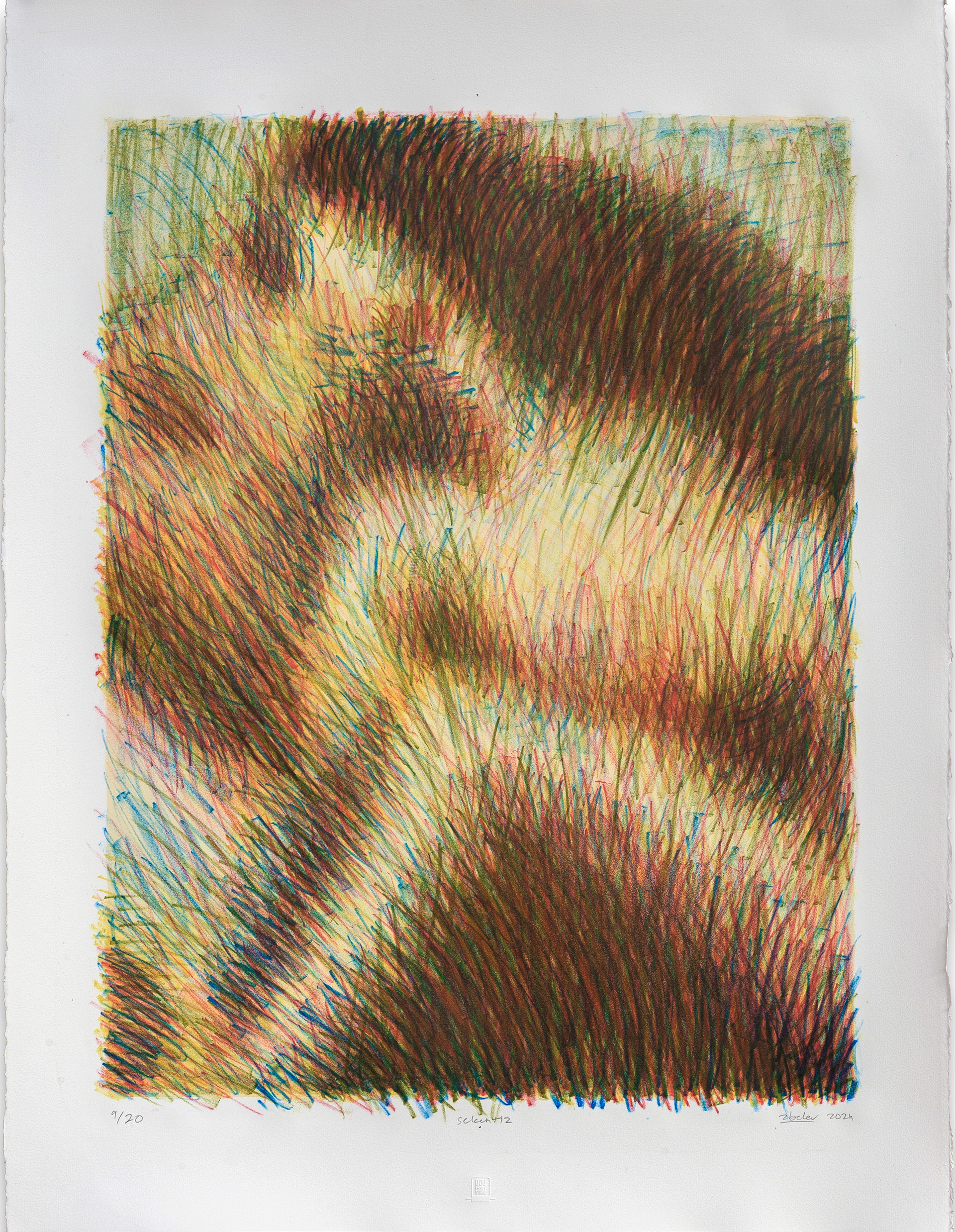 Sekentiz - Limited edition 5 color Original Lithograph Printed on Canson Edition 250 gr. paper. 56 x 76 cm (20 Ed. + 2 A.P. + 3 P.P.) Signed and numbered by the artist  Printed and published by Dou Print Studio Hand printed by Doğu Gündoğdu