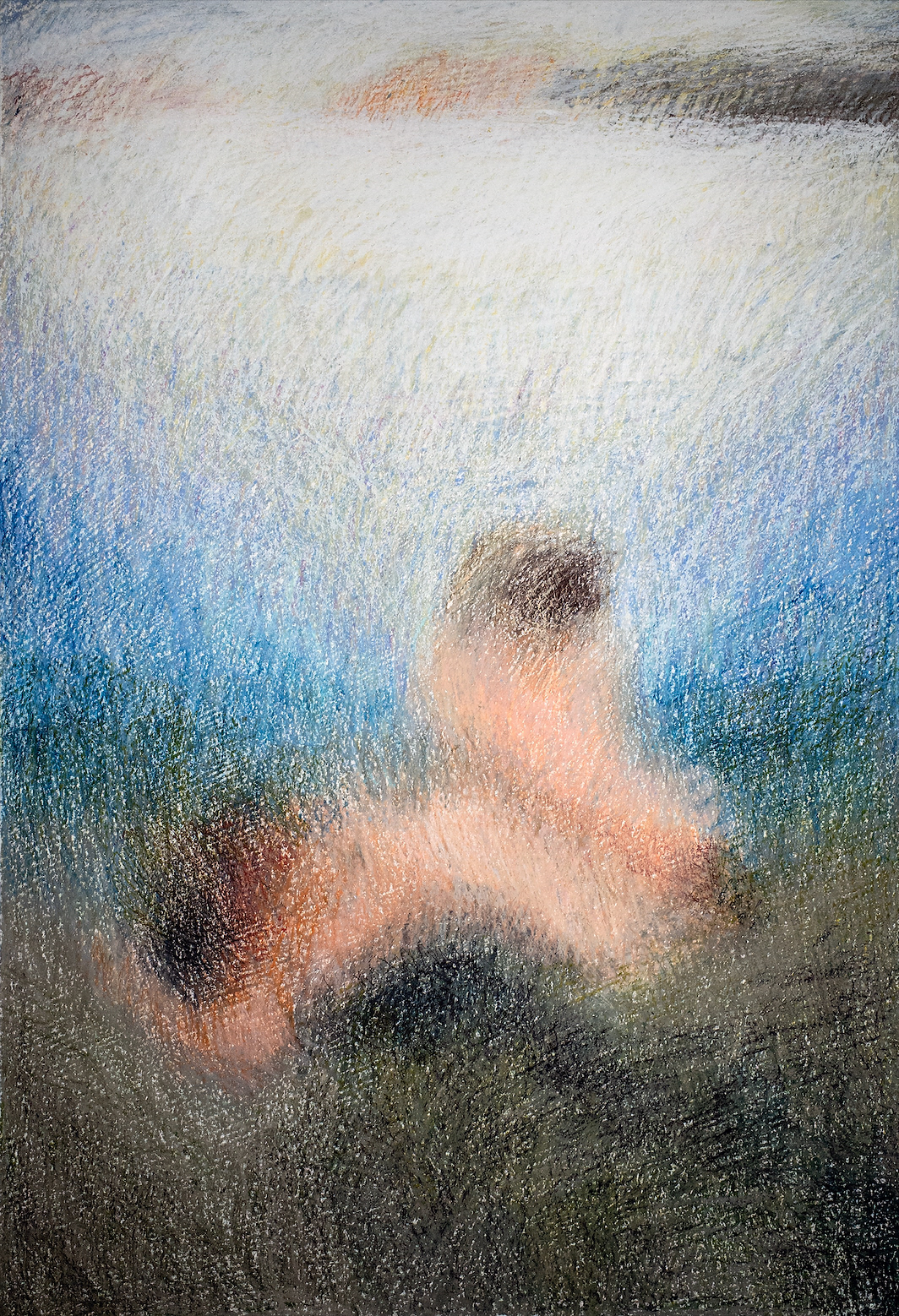 𝑺𝒂𝒍𝒆 𝒕𝒂𝒓𝒕𝒂𝒓𝒊 {𝒇𝒍𝒂𝒈𝒈𝒆𝒅}, 2023, oil pastels on paper, 100x150 cm