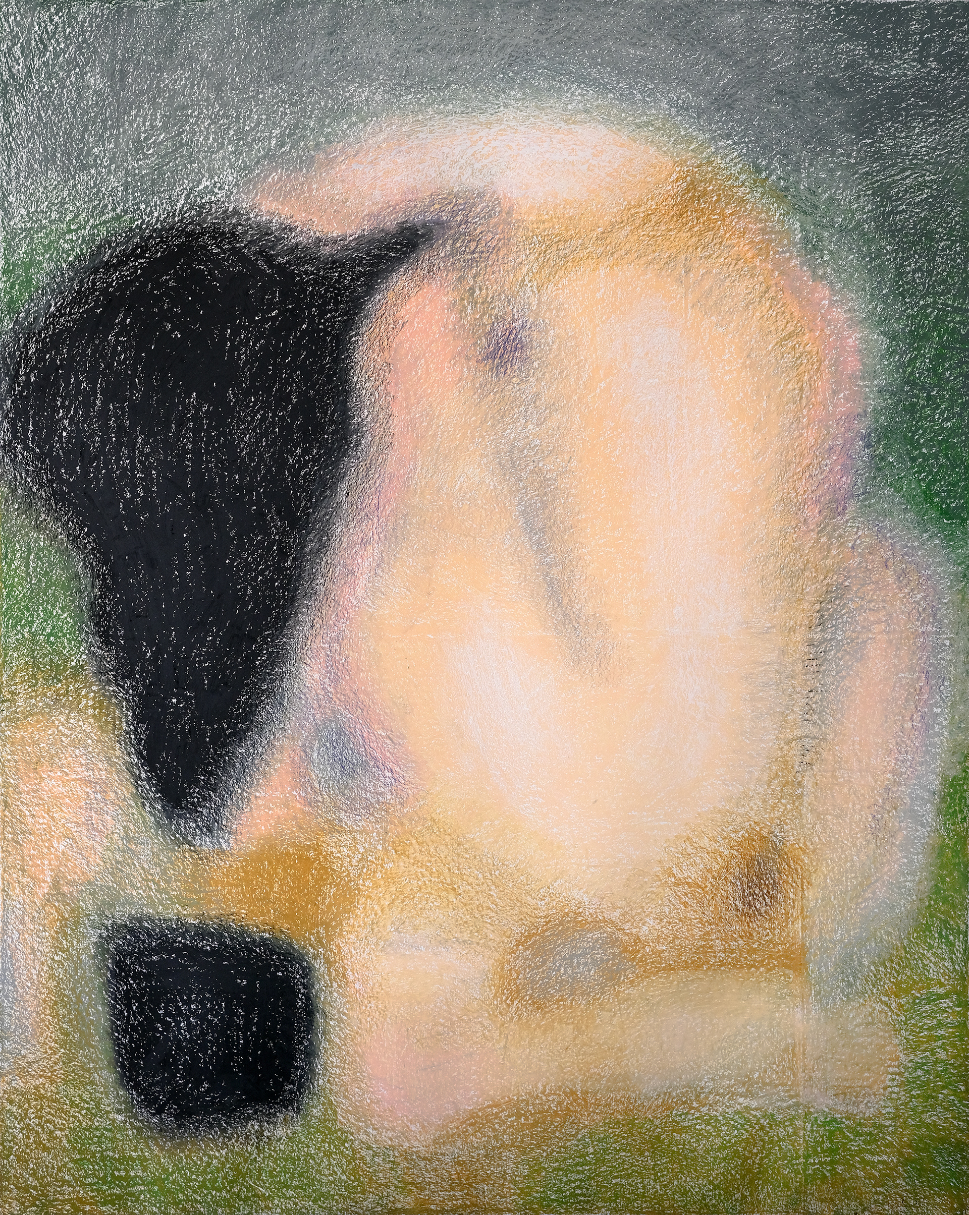Behemoth, 2026, oil pastels on paper, 150x180 cm