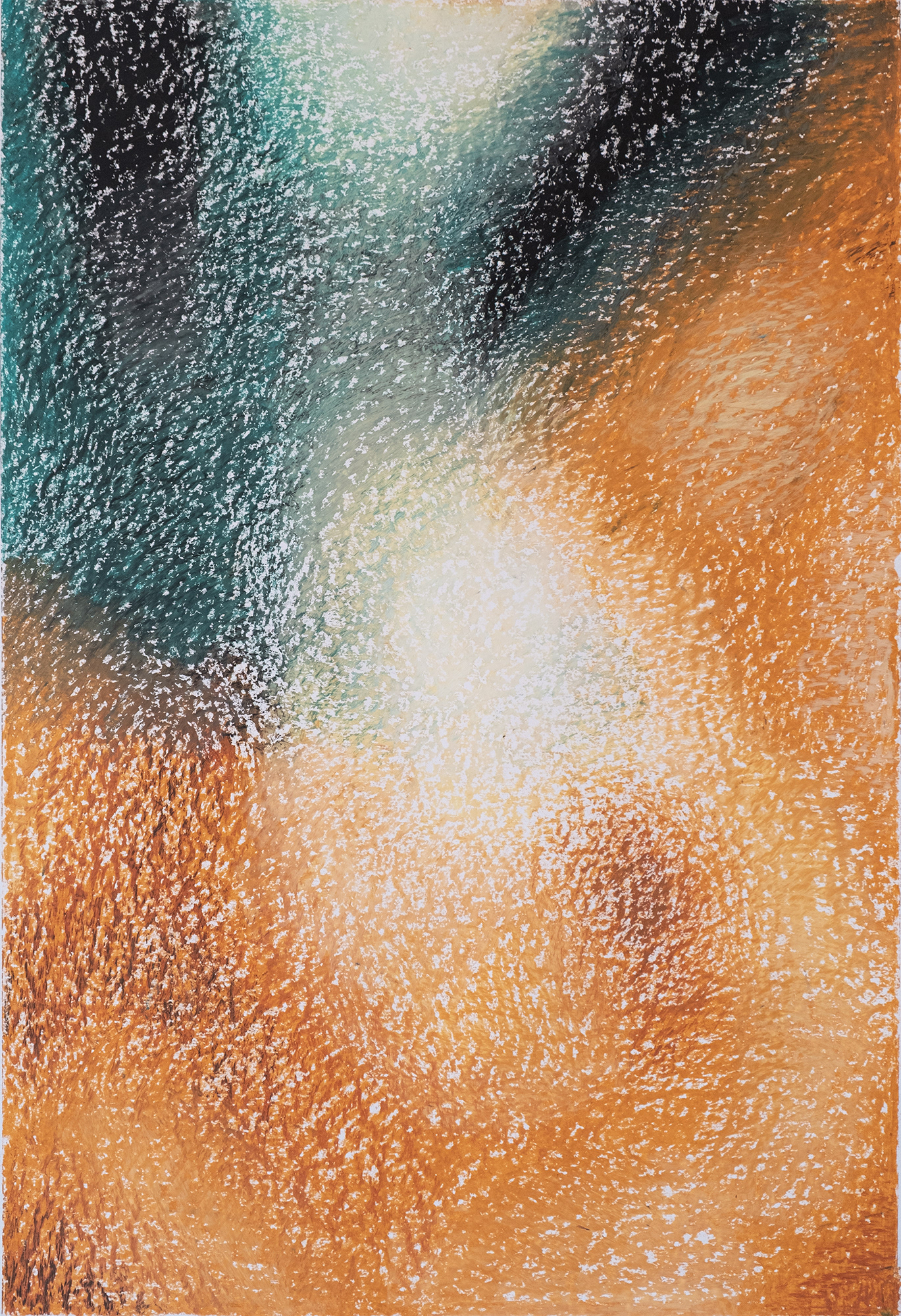 Ore, 2025, oil pastels on paper, 35x70 cm