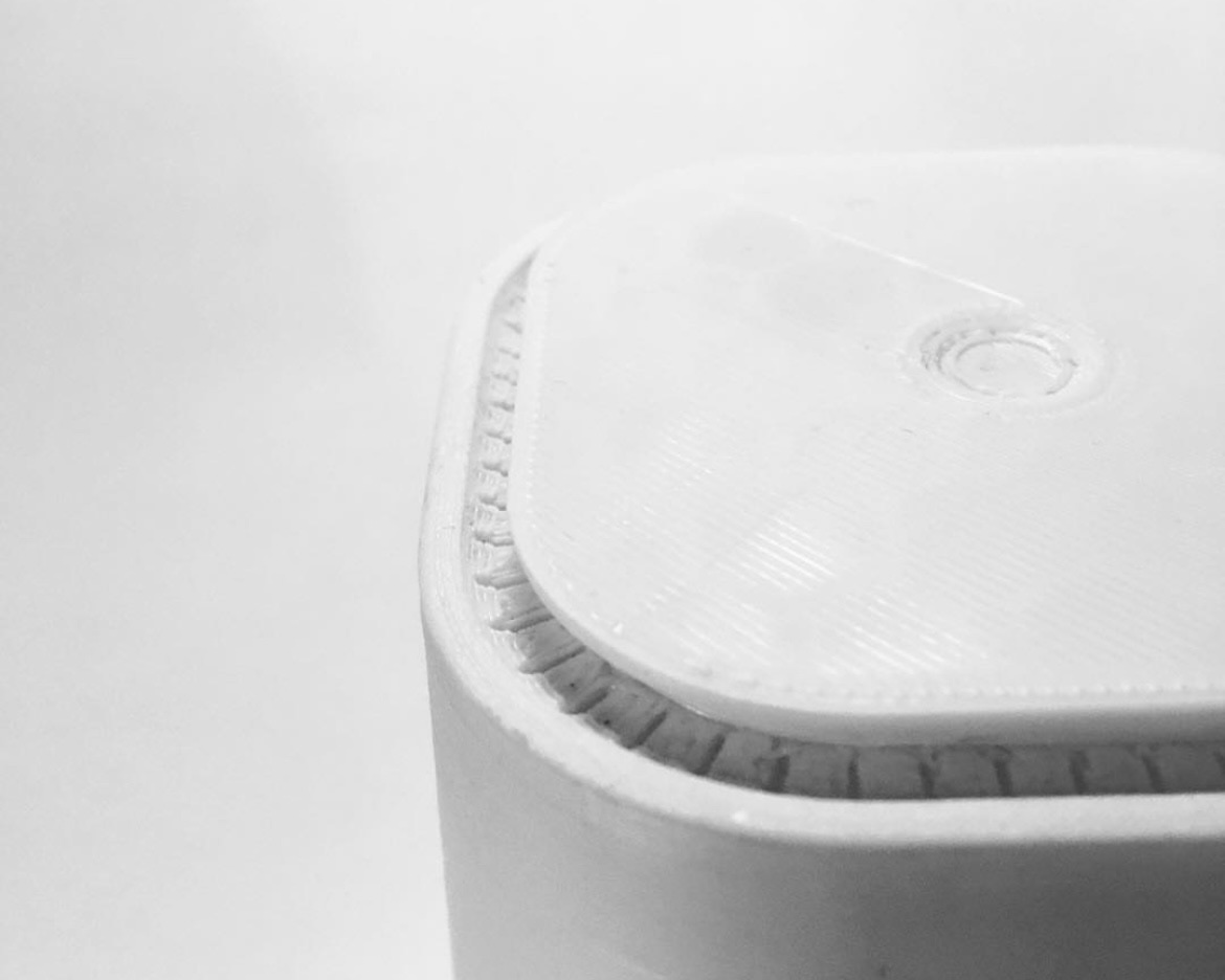 First 3d print for the Muji Speaker
