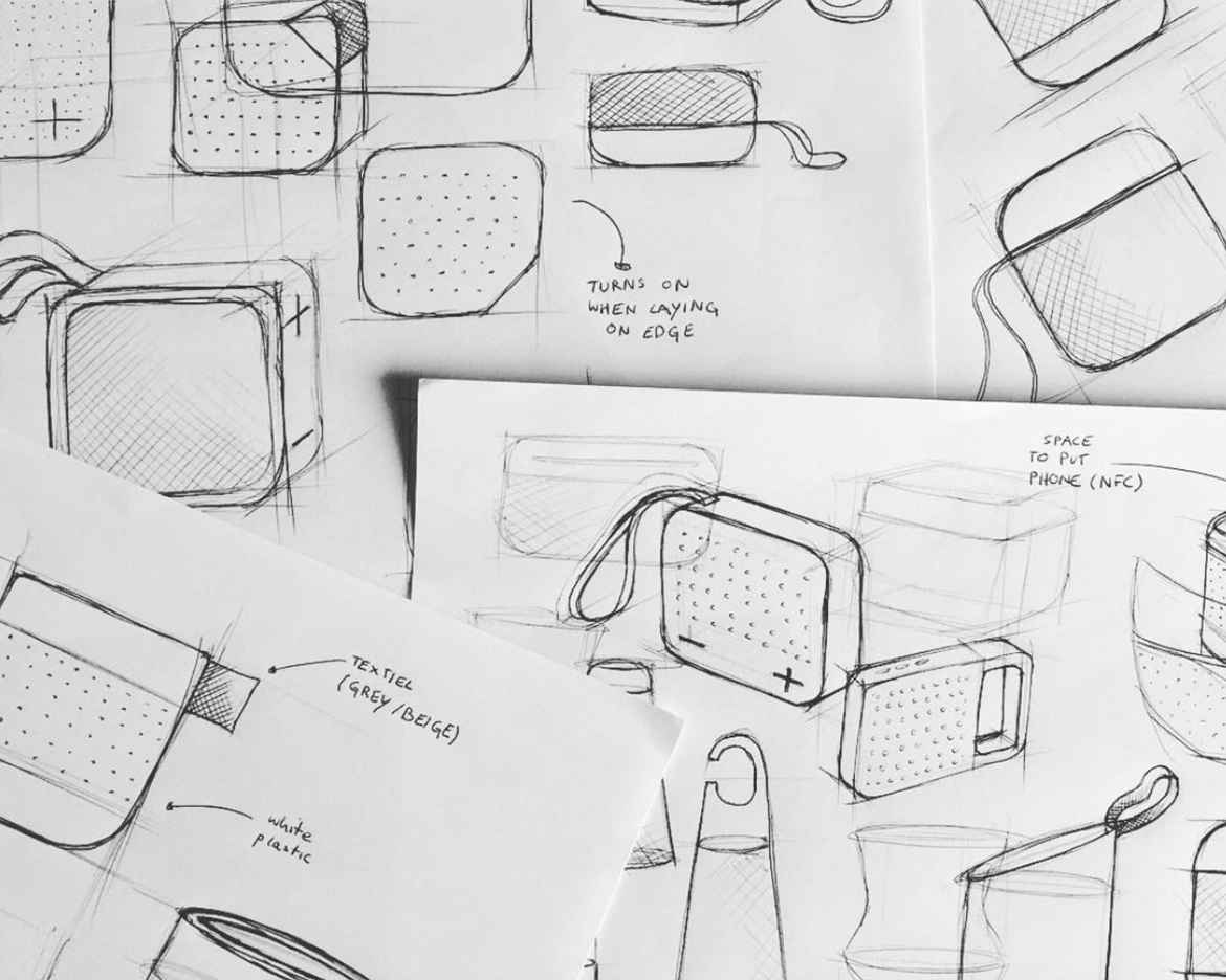Ideas & sketches for a loud speaker