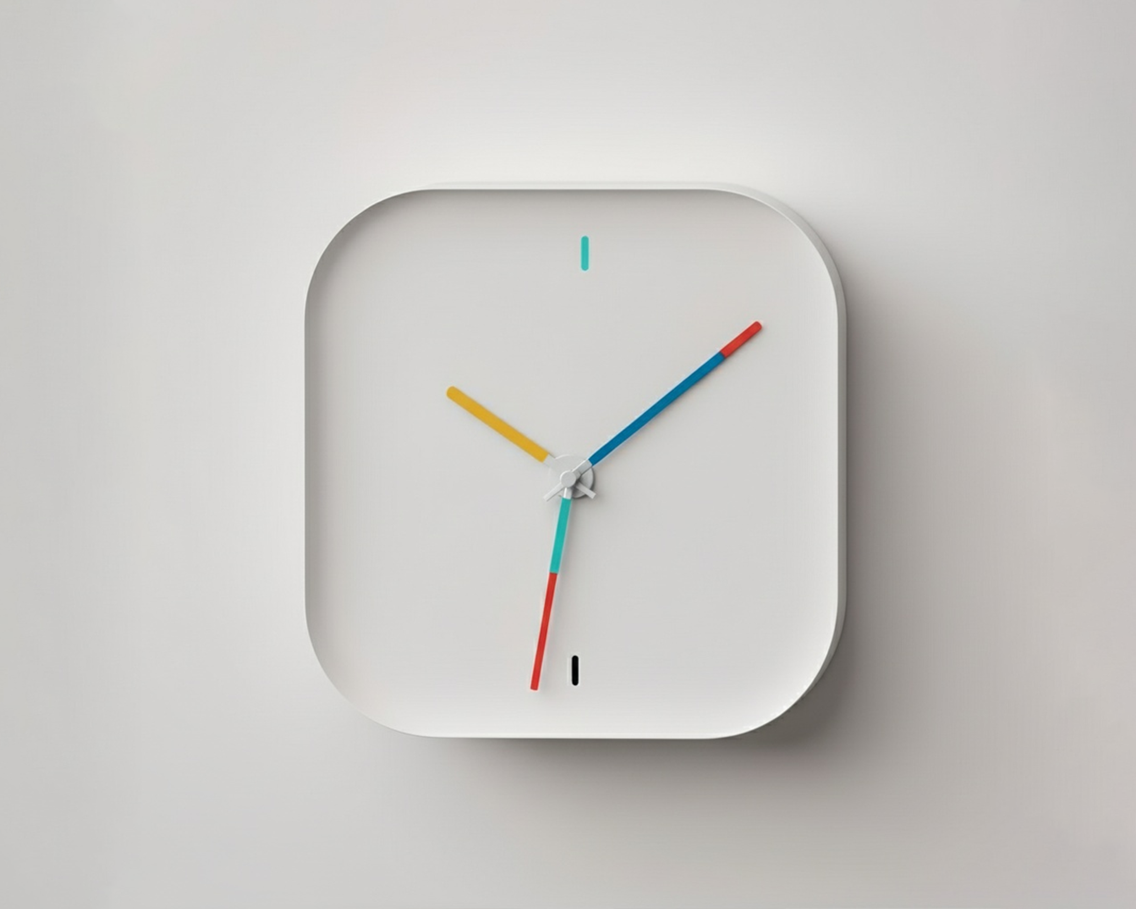 Minimalistic concept of a wall clock.
