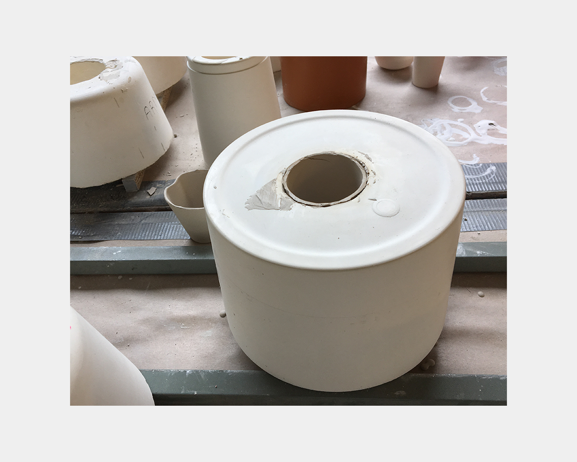 Remaining ceramics forming a cup