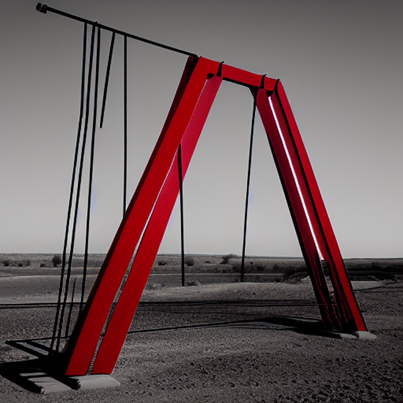 Red A-frame