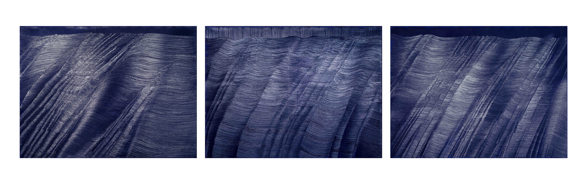 Plissements - 3x 97 x 100 cm - Triptyque -  021