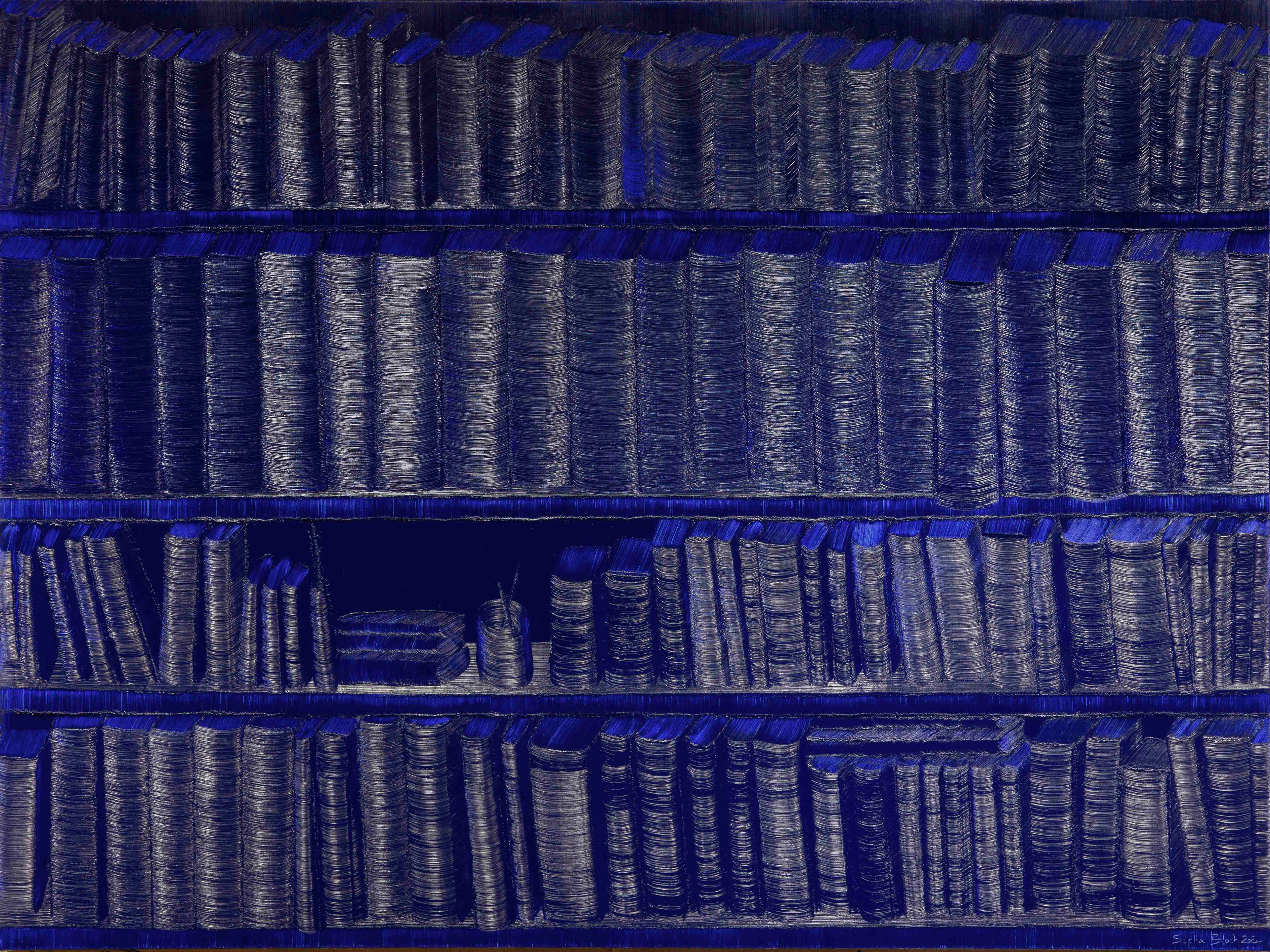 Bibliothèque #6 -97x130cm - 2024