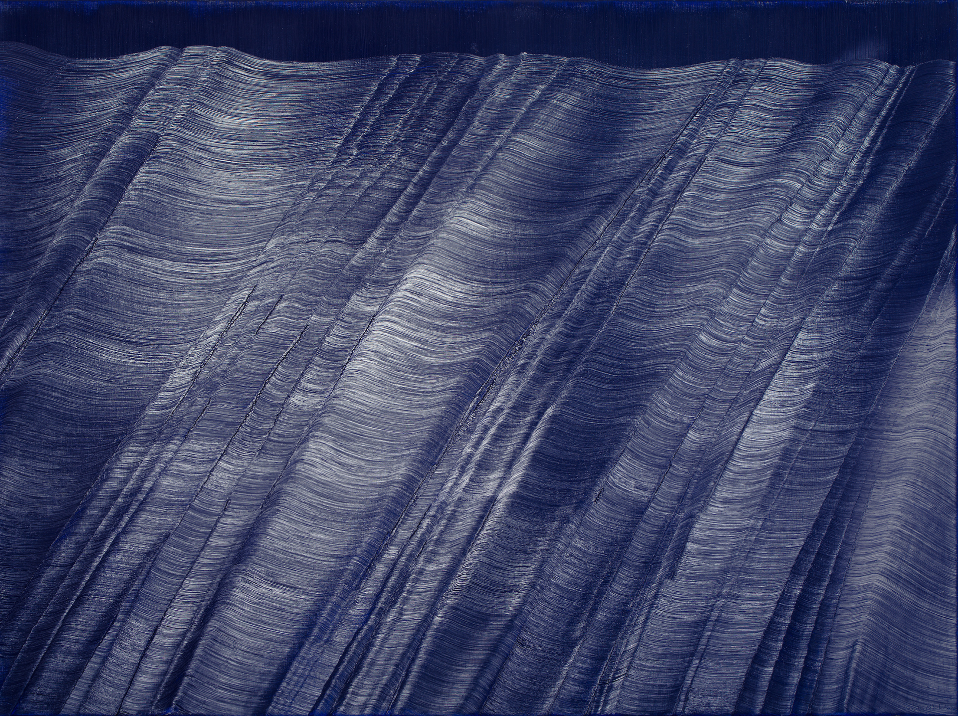 Plissements, 130x97cm, 2021