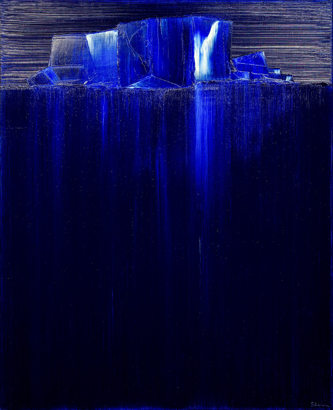 Iceberg # 5 - 50 x 61 cm - Huile sur toile - 2022