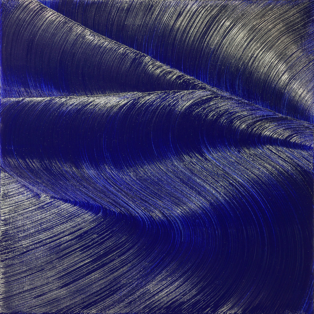 Ondes # 3 - 50 x 50 cm - Huile sur toile - 2022