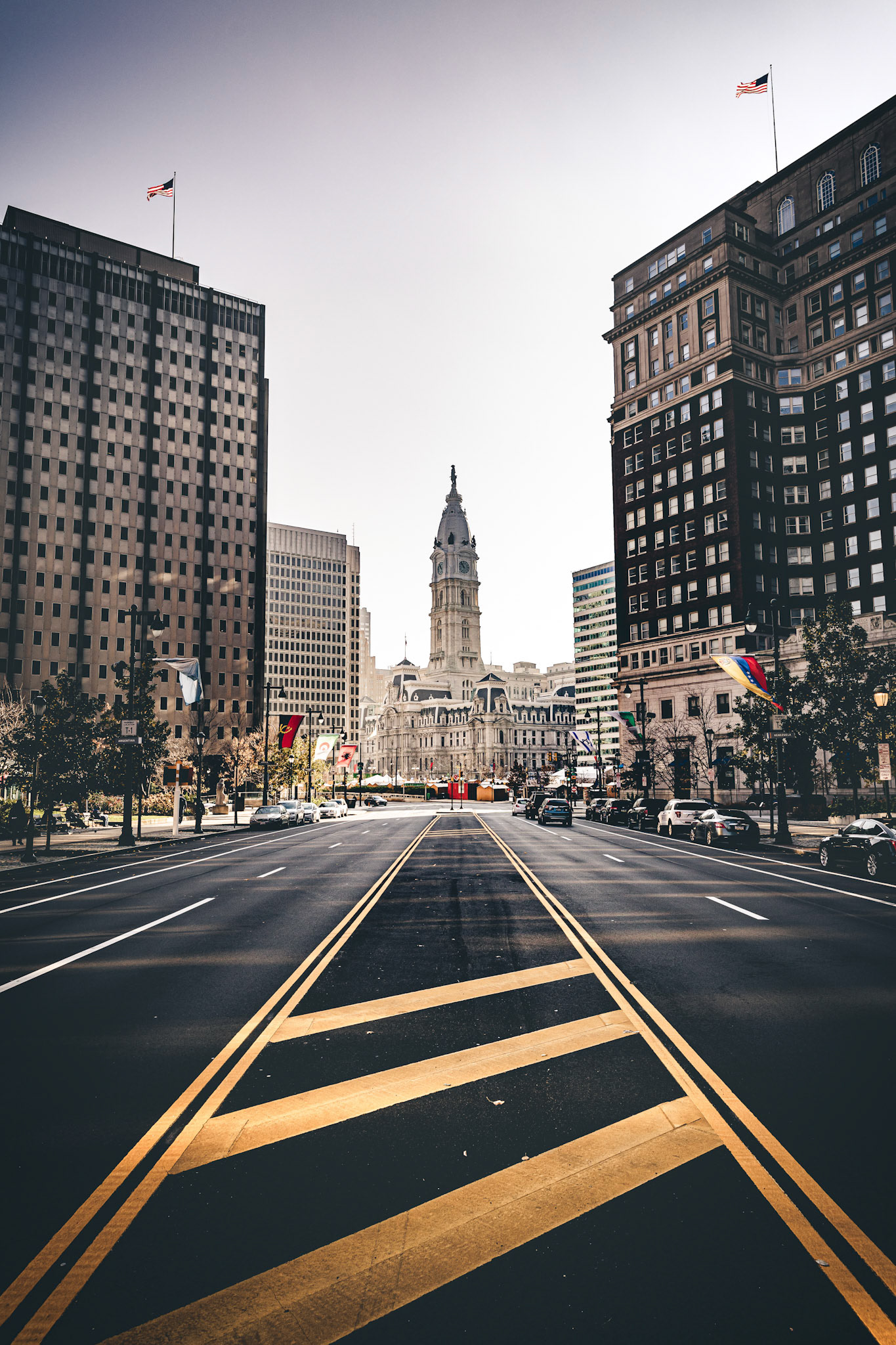 CITY HALL STREET VIEW BW