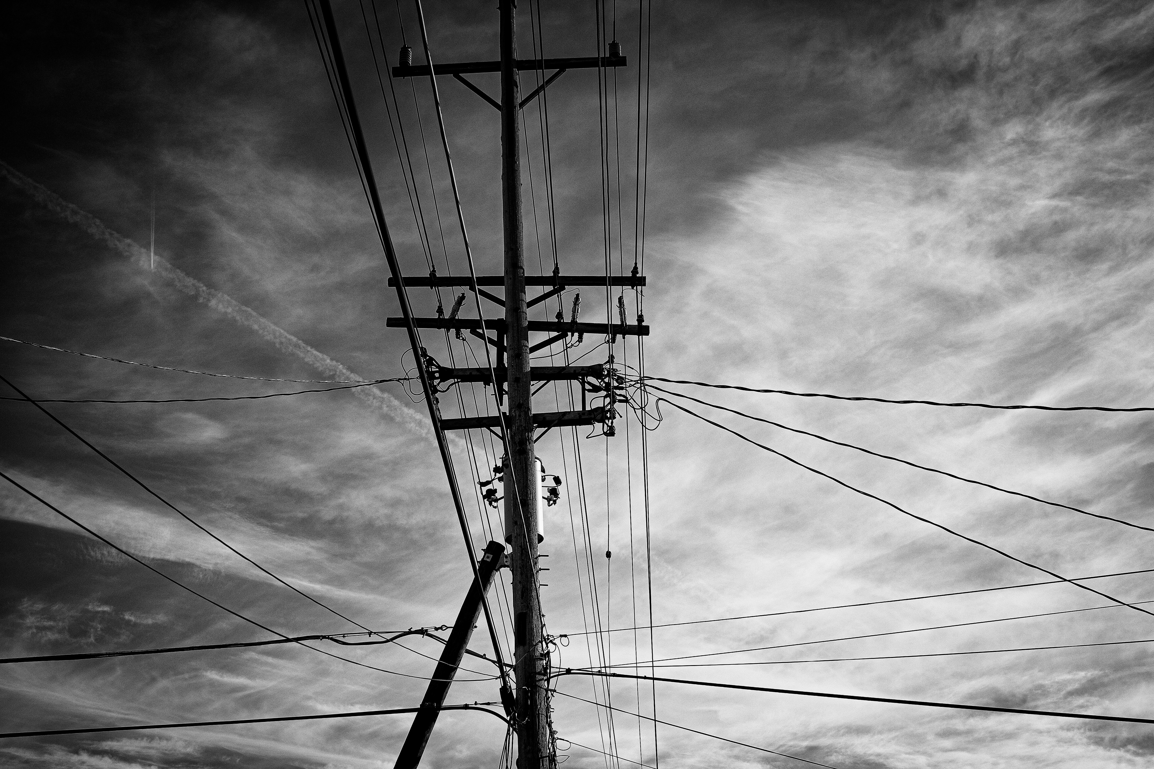lines, light, cloud