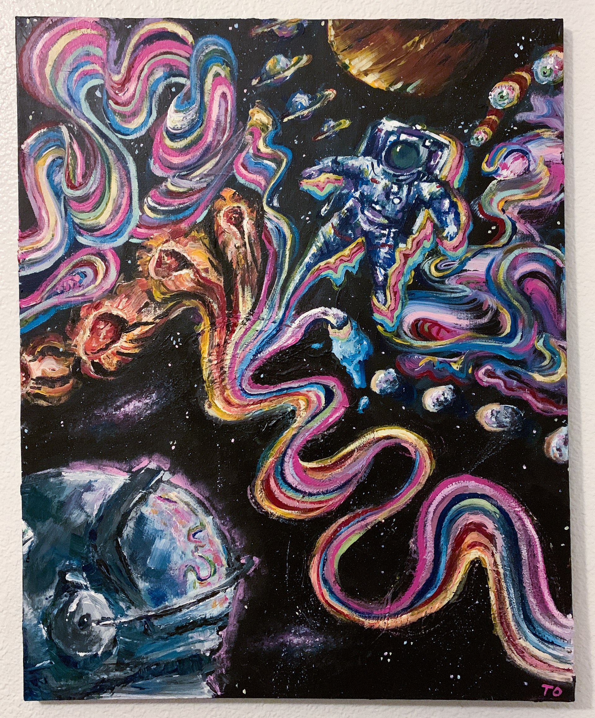 High in Space (2021) - commissioned acrylic painting