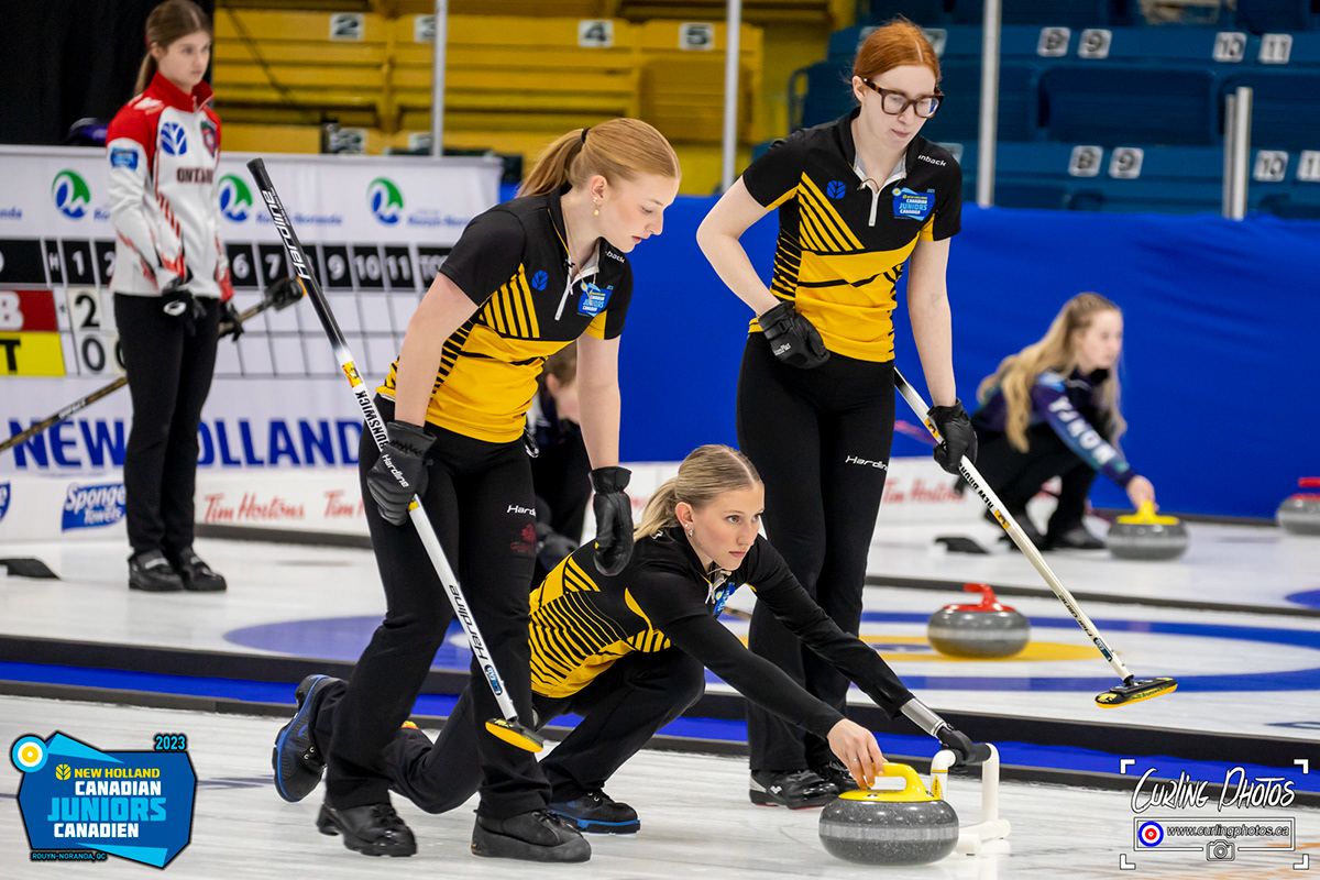 Curling Photos U21 2023 Draw 12 (Women) March 30, 2023 900am
