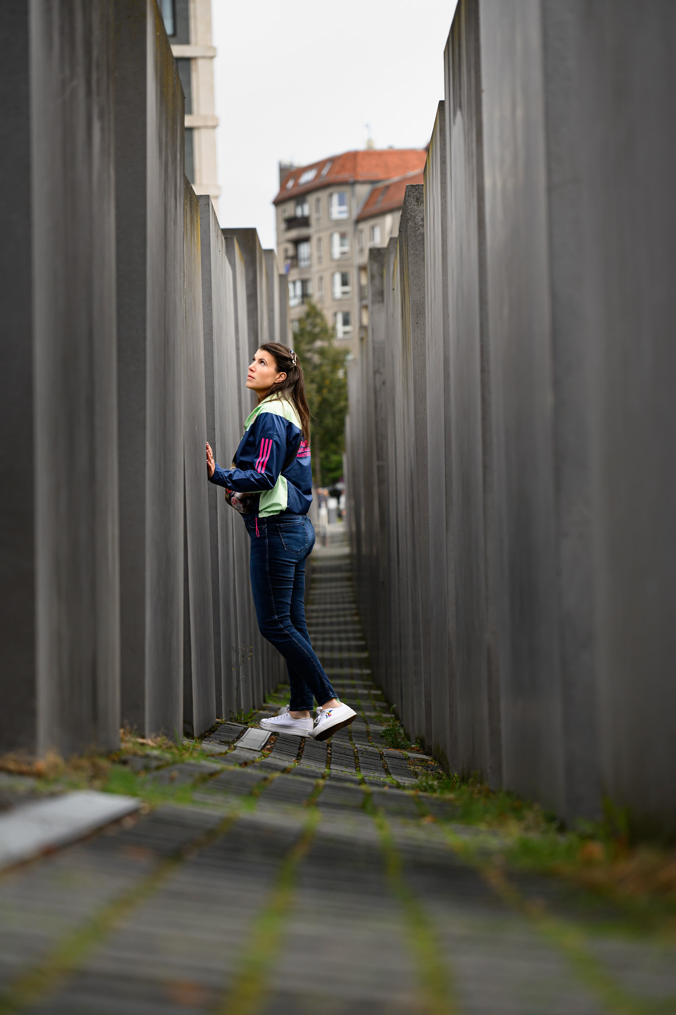 Alexandra at The Memorial to the Murdered Jews of Europe