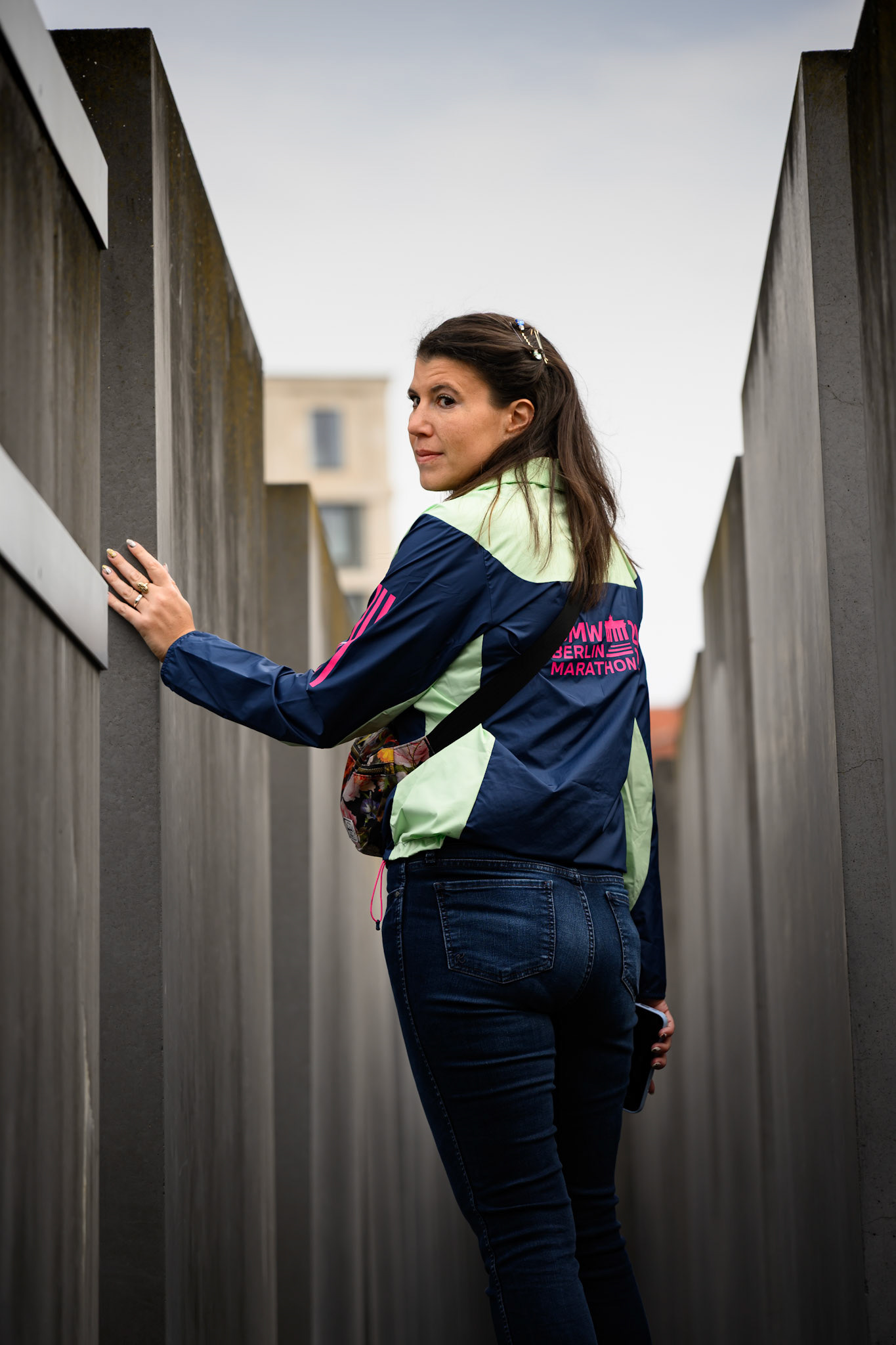 Alexandra at The Memorial to the Murdered Jews of Europe