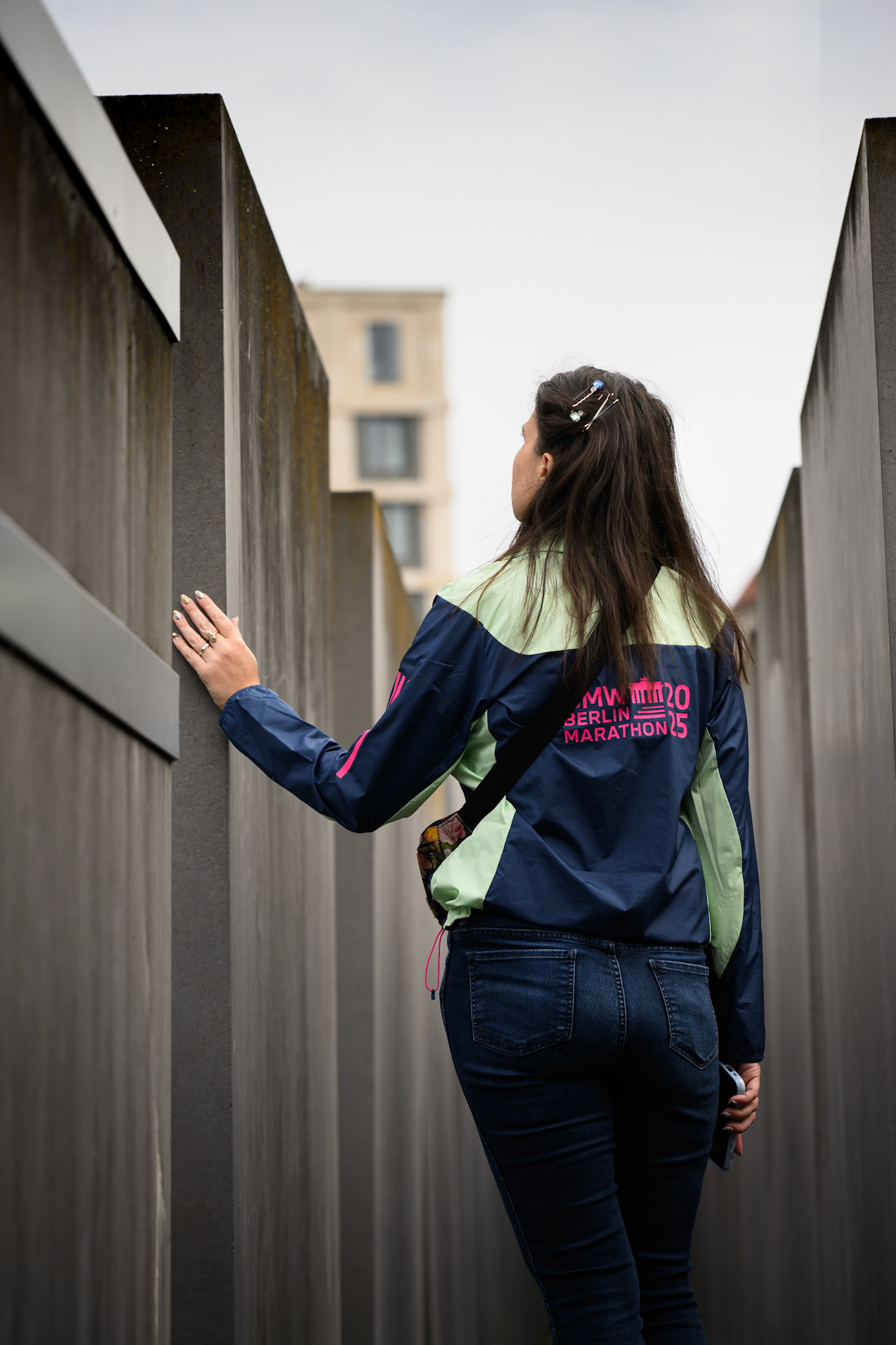 Alexandra at The Memorial to the Murdered Jews of Europe