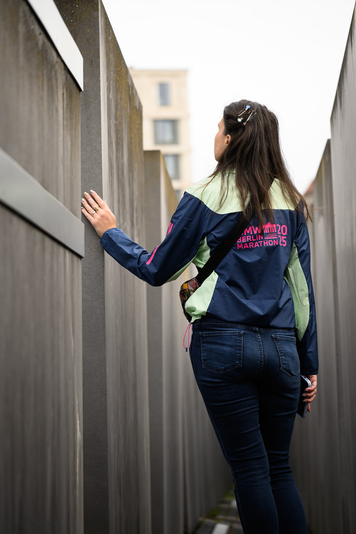 Alexandra at The Memorial to the Murdered Jews of Europe