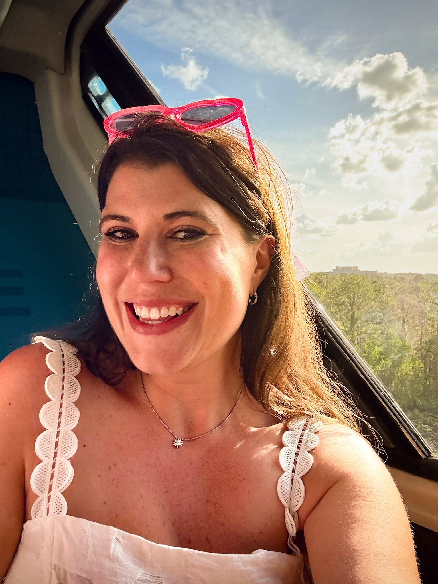 Alexandra on the Monorail