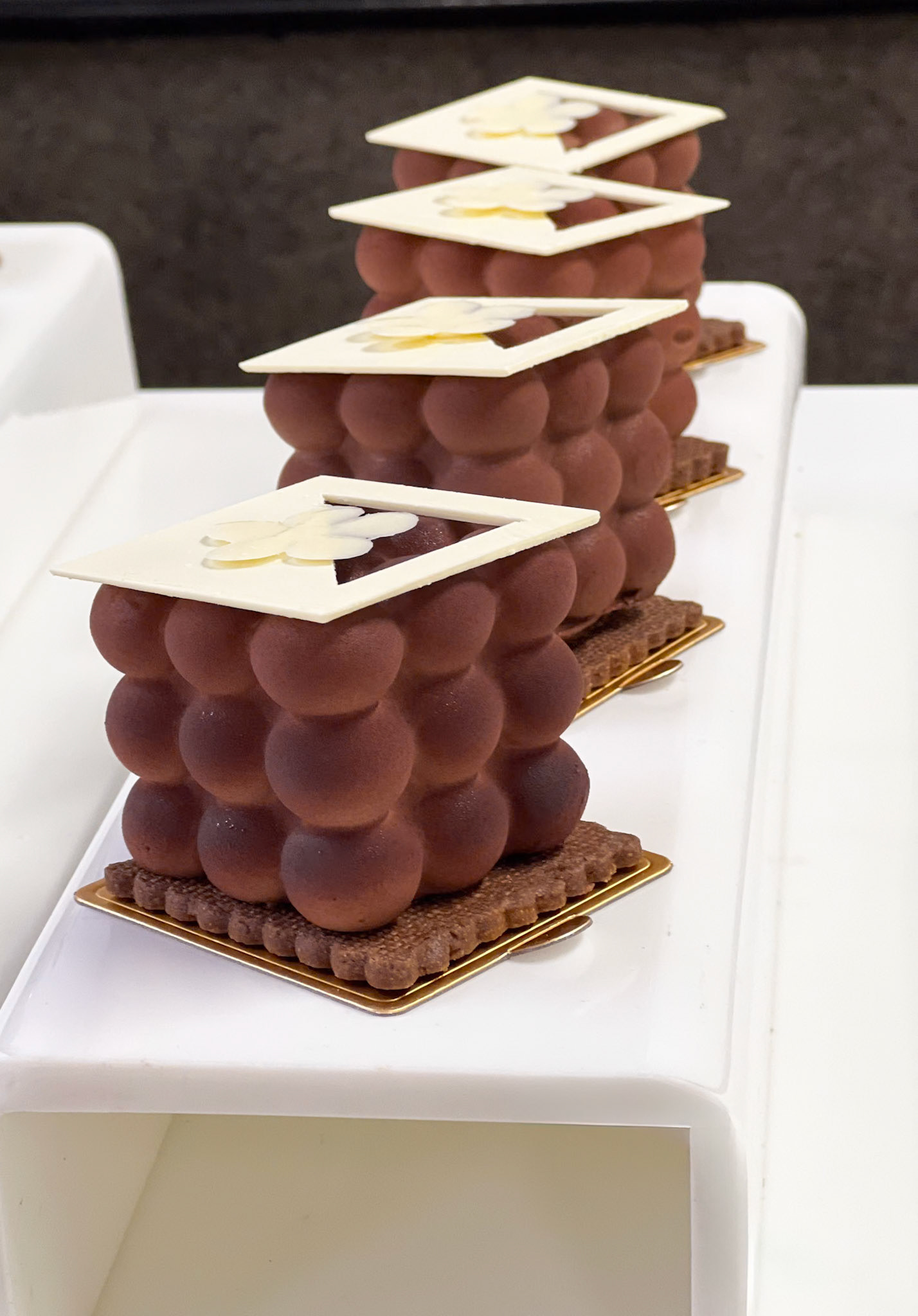 Eggless Choco Hazelnut Sponge | Choco Hazelnut Mousse | Hazelnut Cremeux | Coffee Caramel | Cocoa Sable