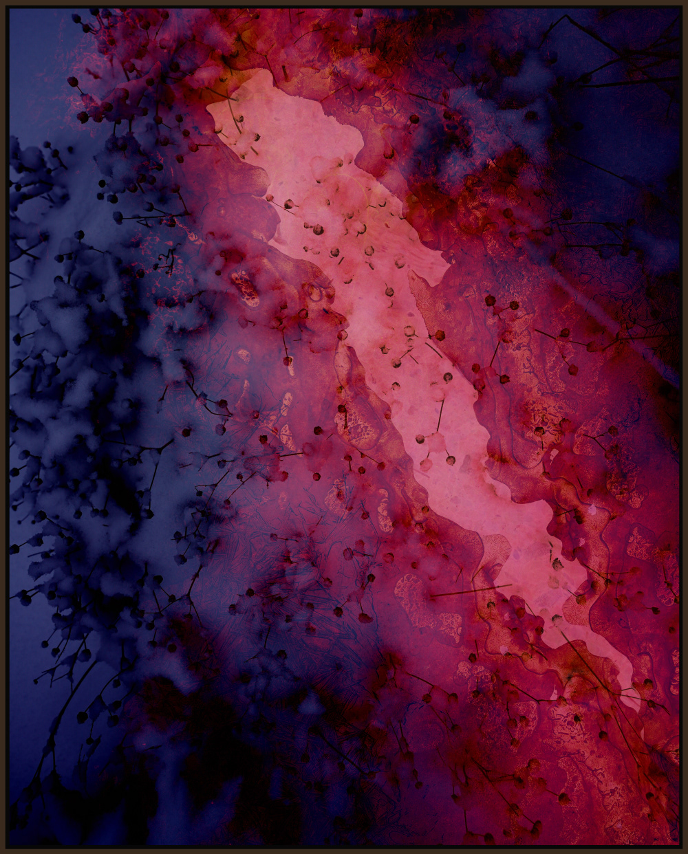Chilled Pink Lava - 2022 - Digital Art - 32''x40" ©