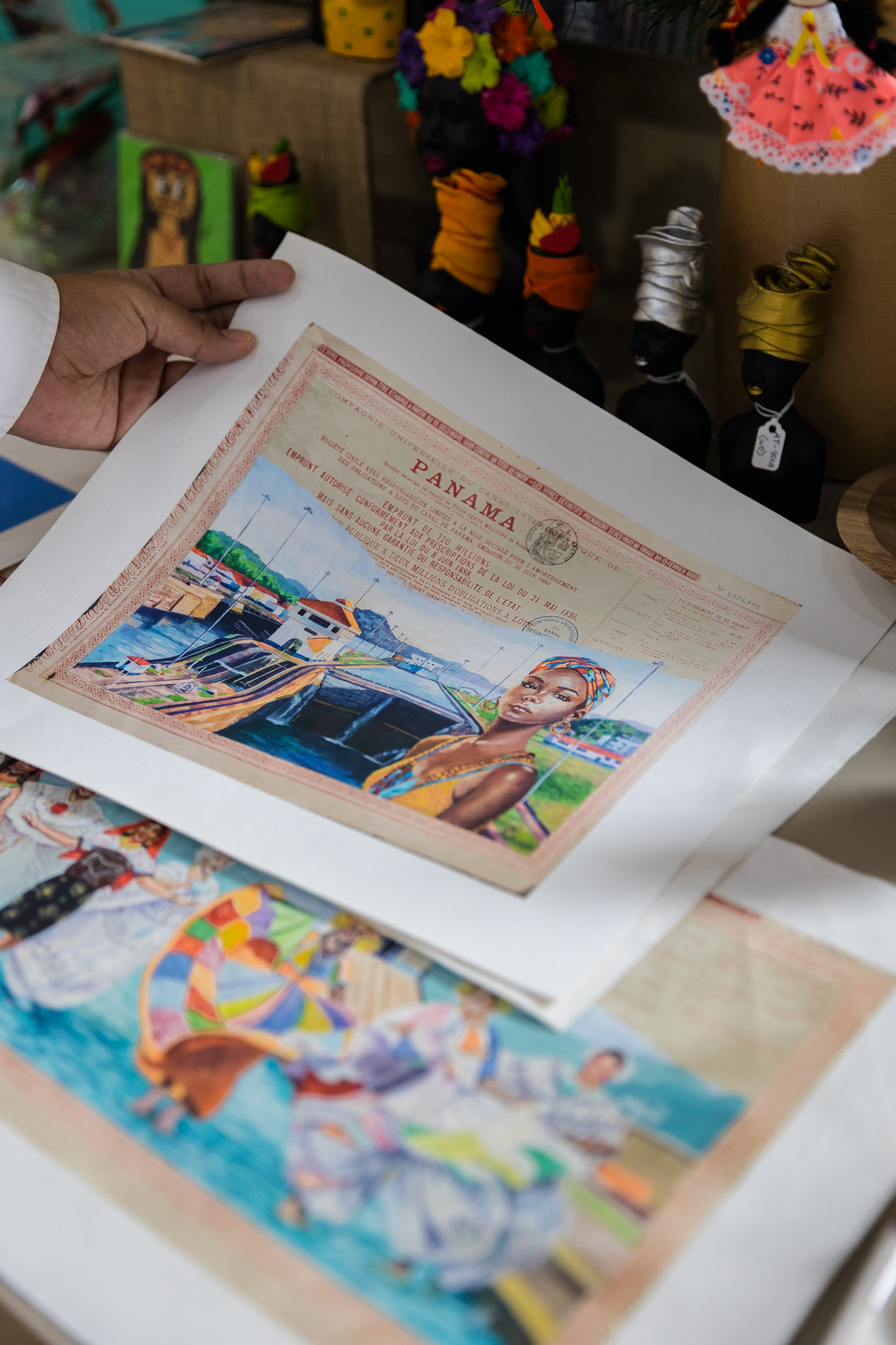 Panamanian crafts in Mia Mia store in Casco Antiguo.