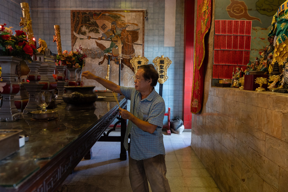 Juan Tam at Yan Wo Temple, Panama City, Panama. April 8, 2025.