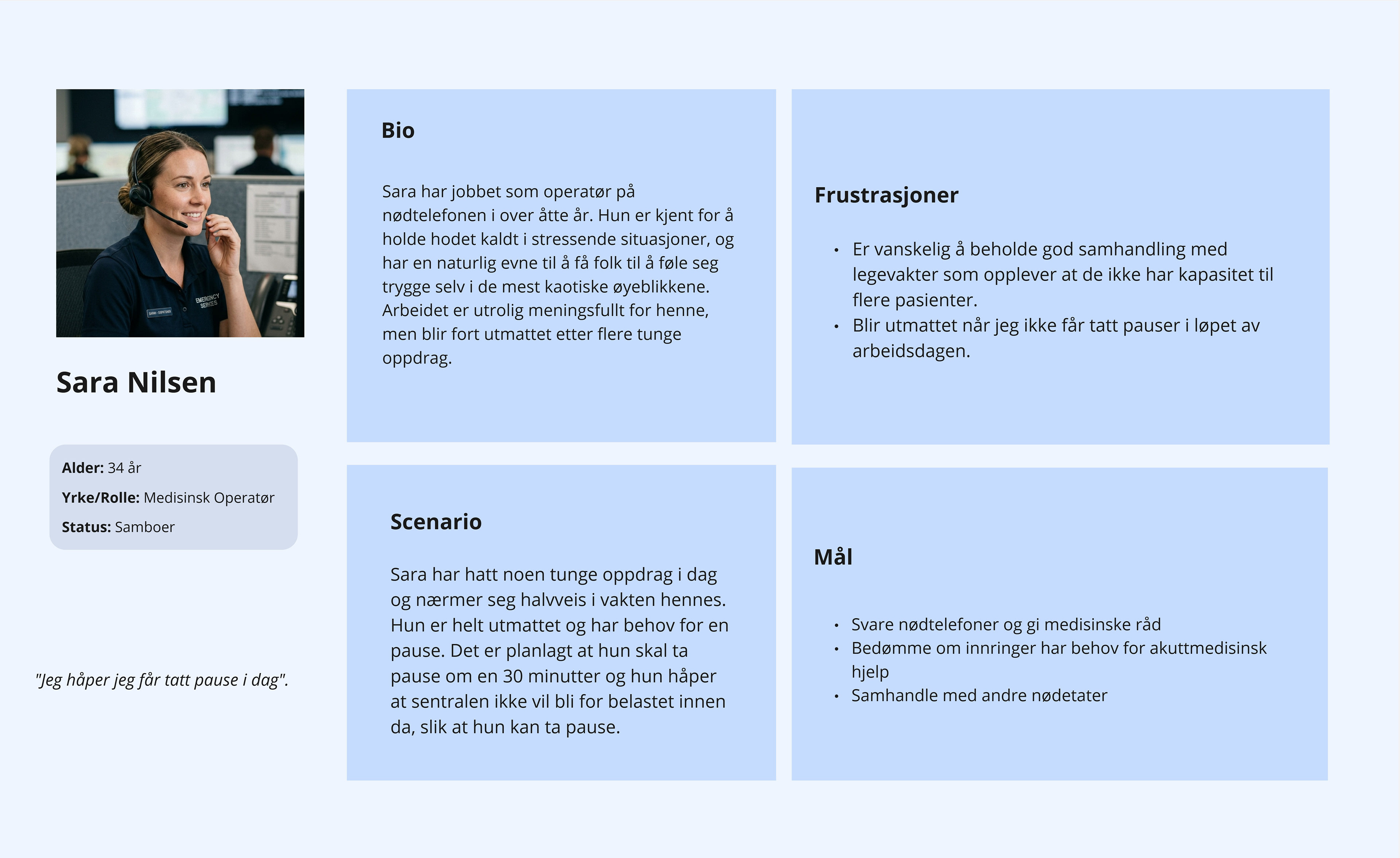 Medisinsk operatør Persona