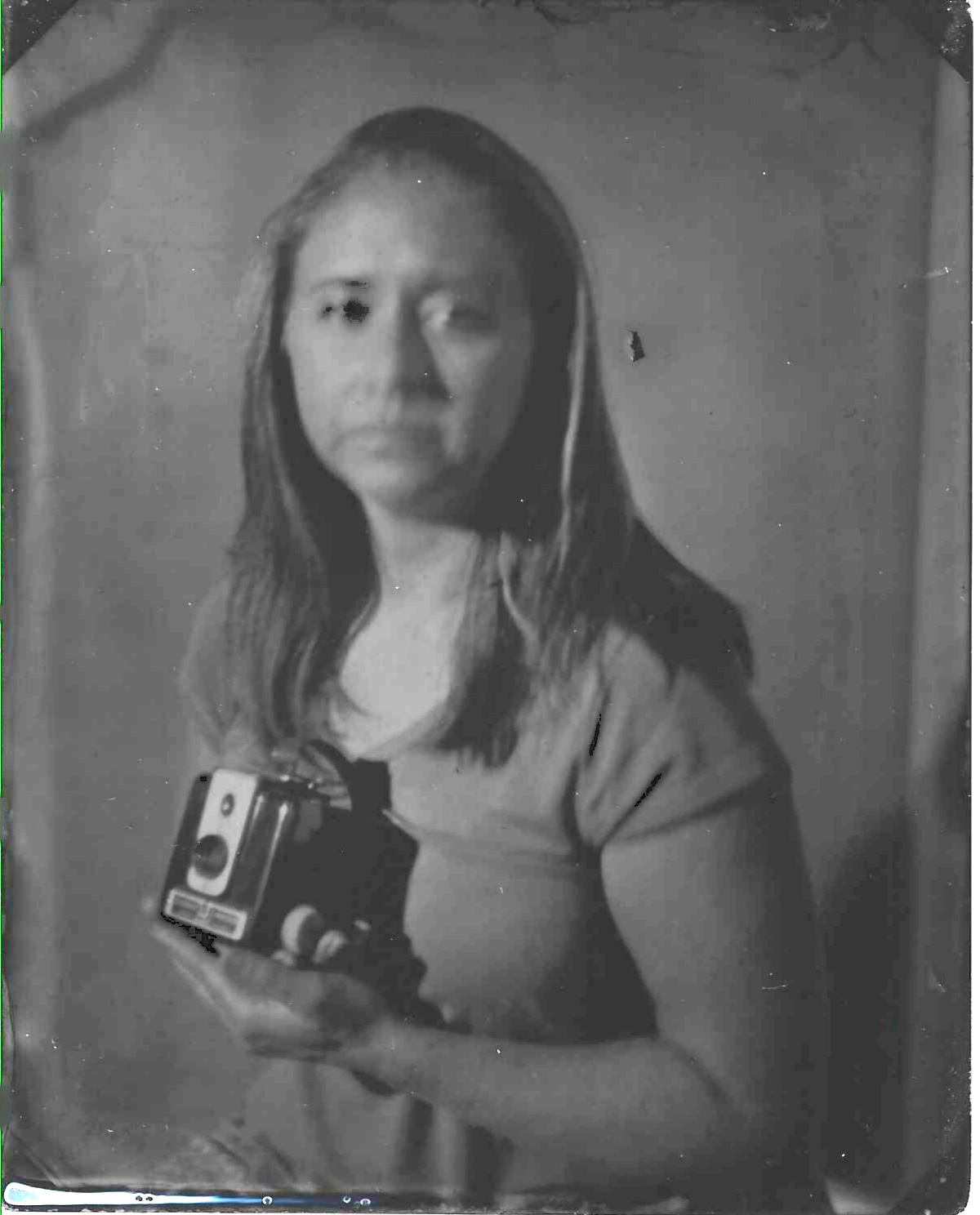 "Tin type" - collodion wet plate photographic process