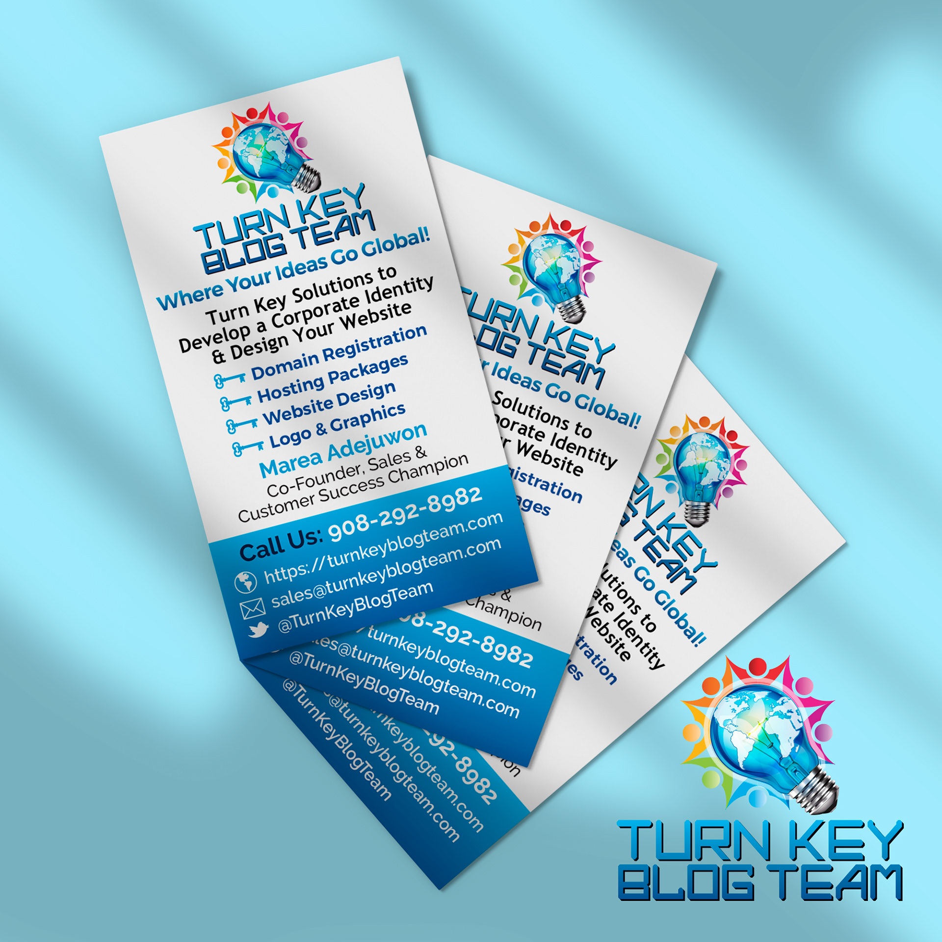 Turn Key Blog Team (TKBT) - Business Cards