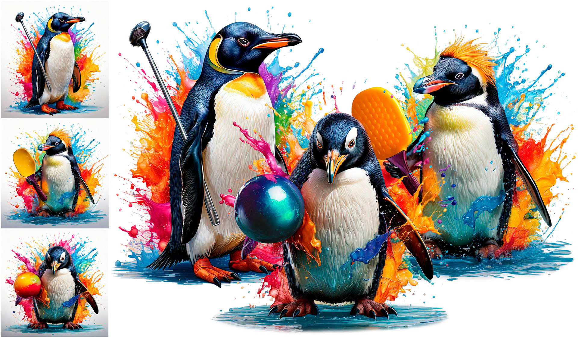 Left:- AI Generated Images ~ Right:- Final retouched PSD file