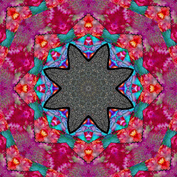 Generative artwork print on canvas by digital artist Markham Lane