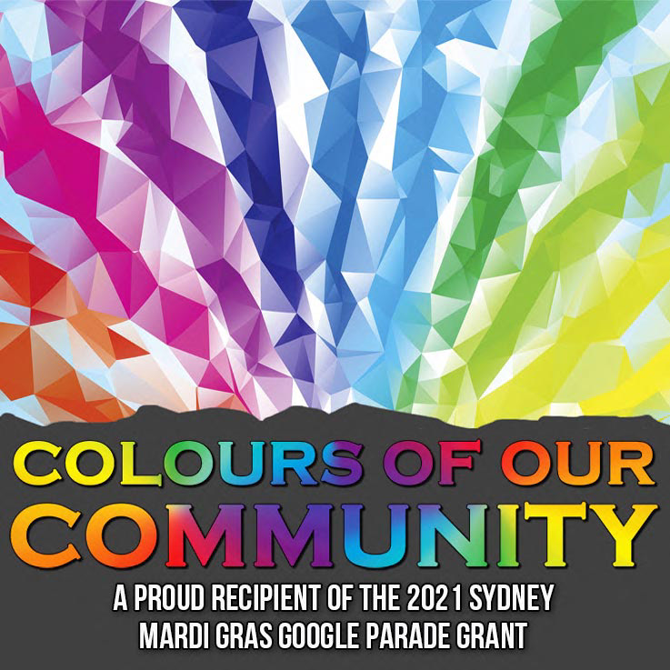 Colours of Our Community is a proud recipient of the 2021 Mardi Gras Google Parade Grant.