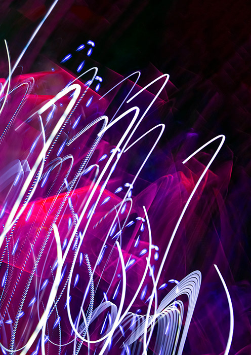Paint With Festival Lights was created as part of the Lightmoves Series by photographer Markham Lane in 2016, and is available as a metallic artwork print.