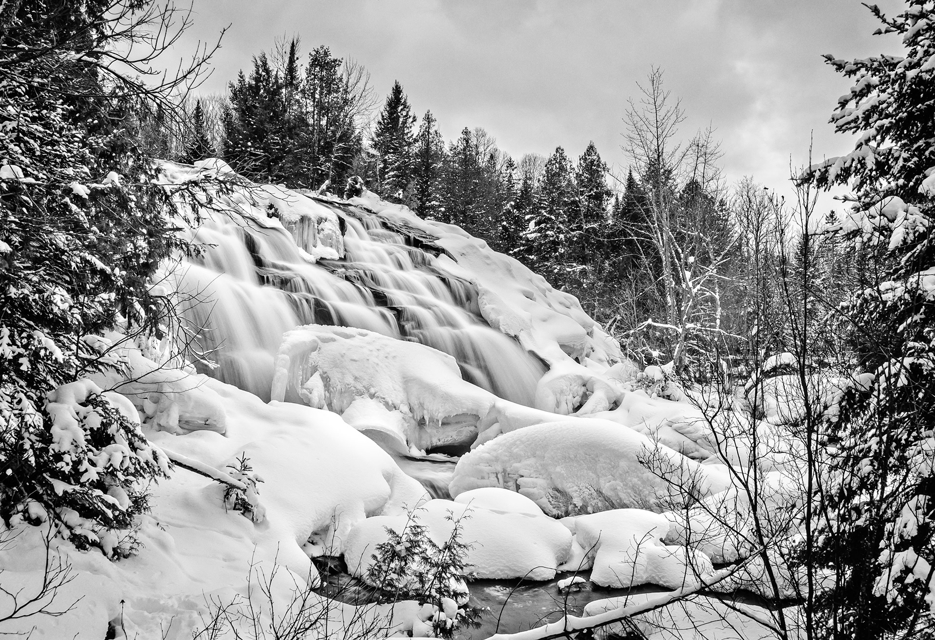 Bond Falls In Winter